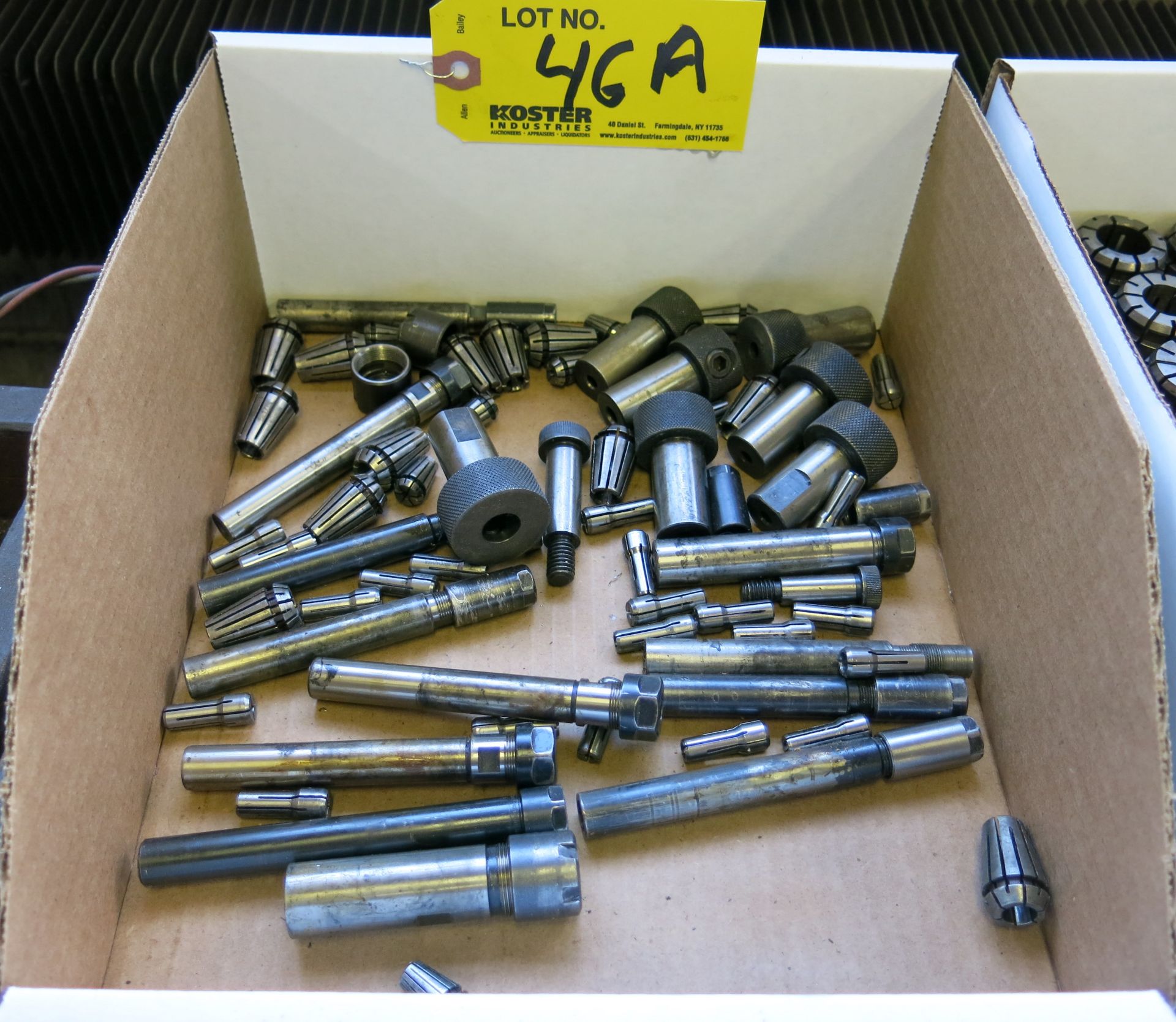 (1) LOT OF COLLETS AND TOOL HOLDERS