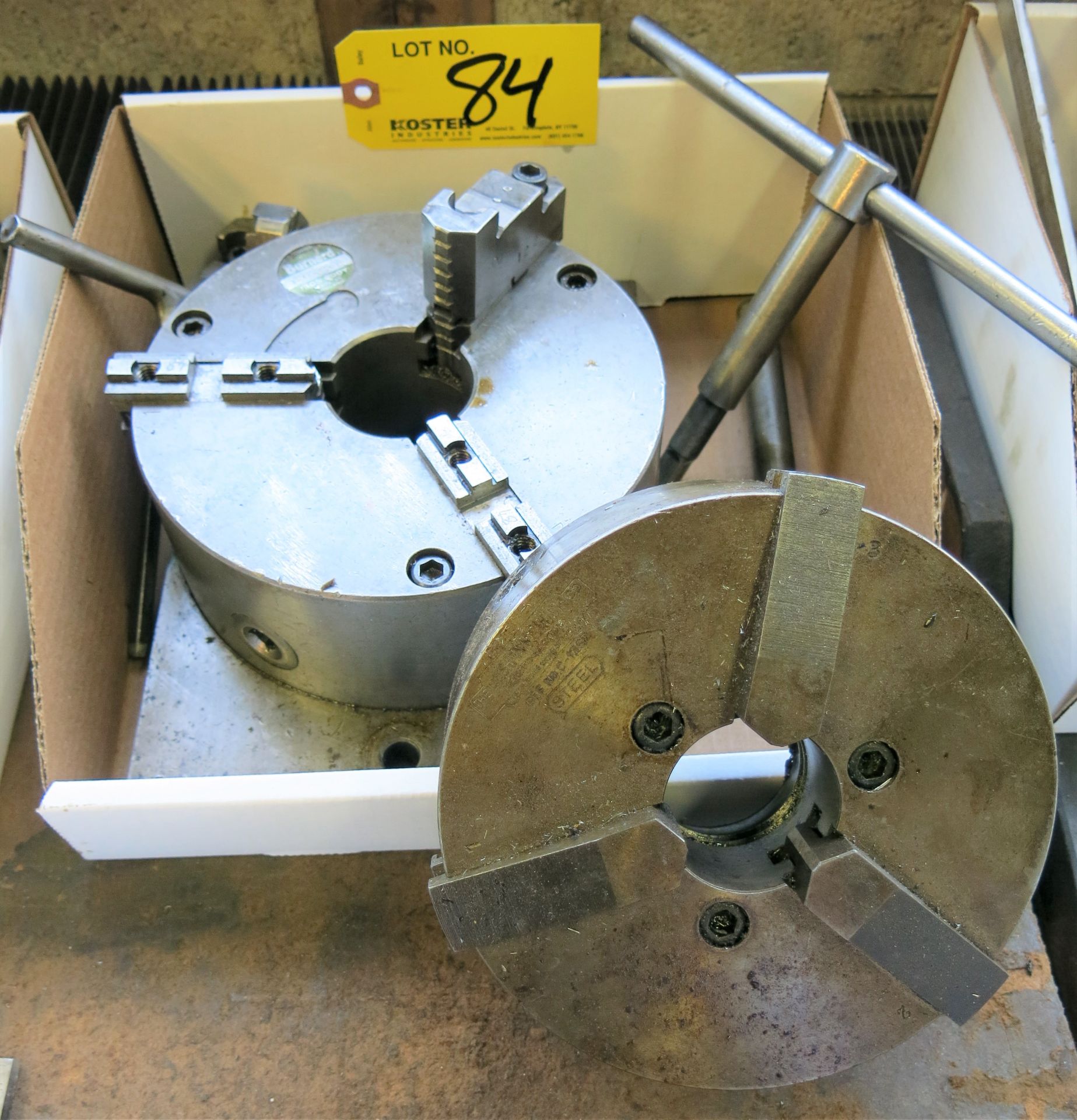 (2) 3-JAW CHUCK FIXTURES