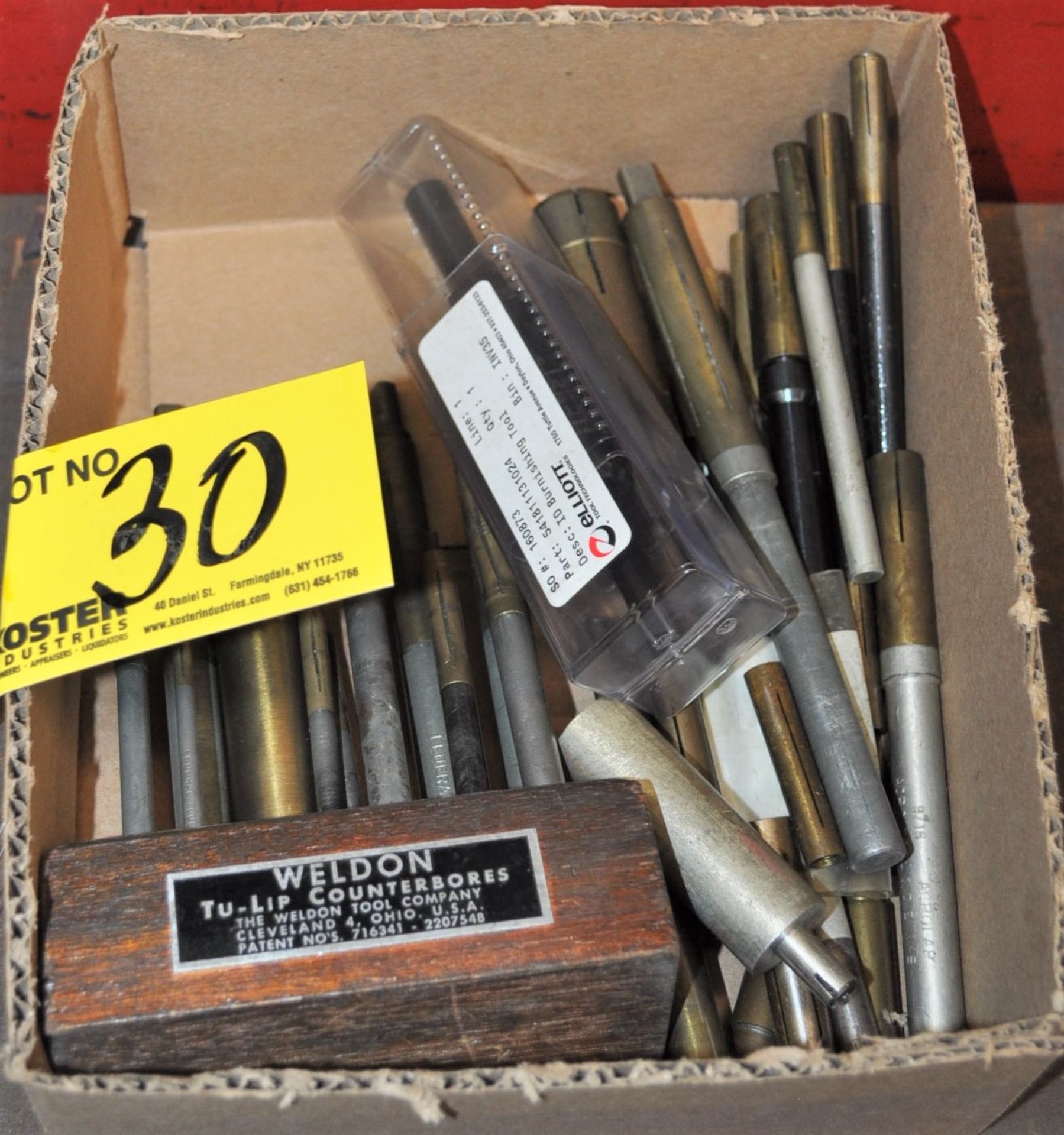 LOT OF ASSORTED TU-LIP COUNTER BORES