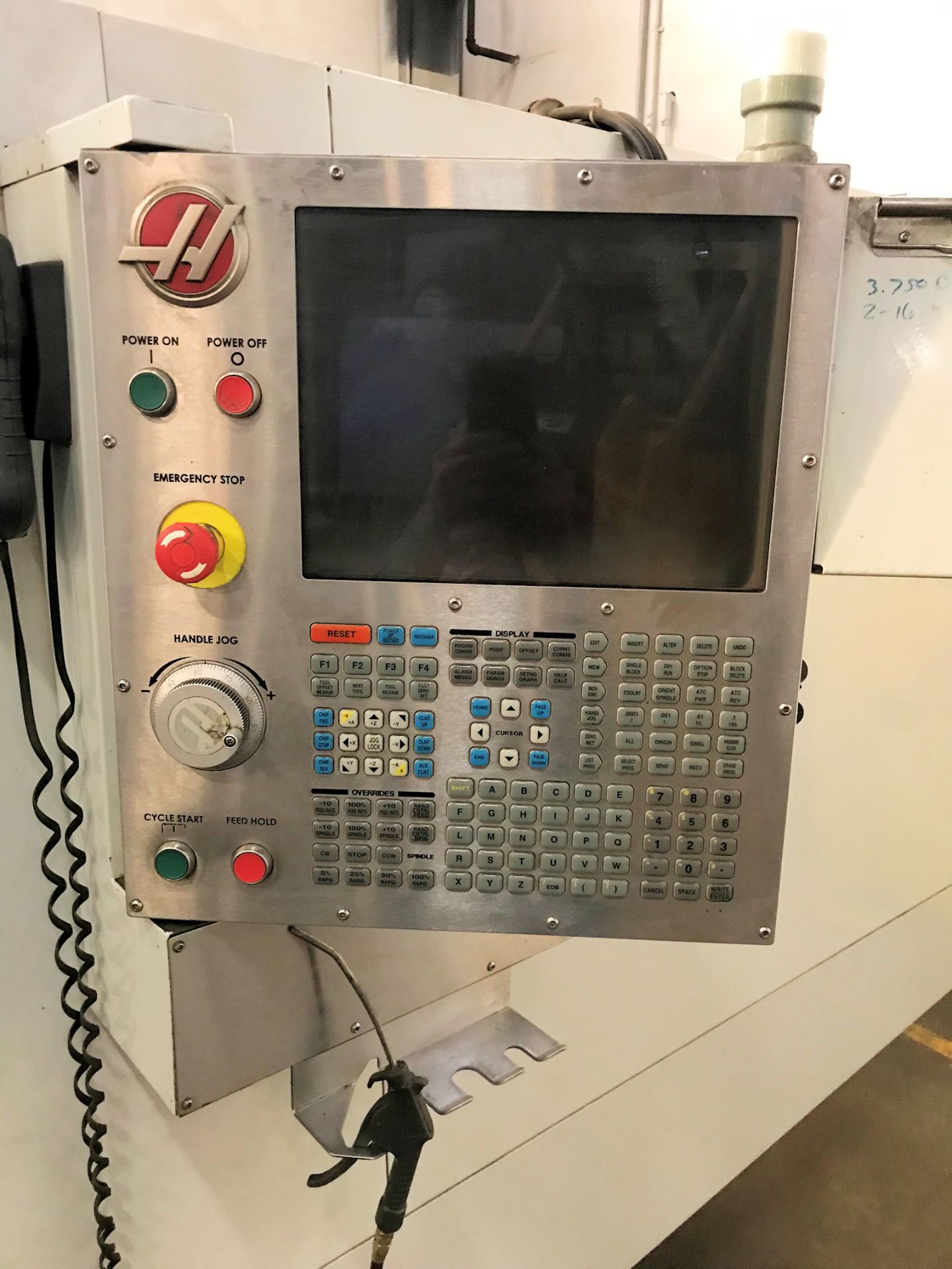 HAAS VF12/40 4-AXIS CNC VERTICAL MACHINING CENTER, X-150", Y-32", Z-30", 150" X 28" TABLE, CAT 40 - Image 3 of 14