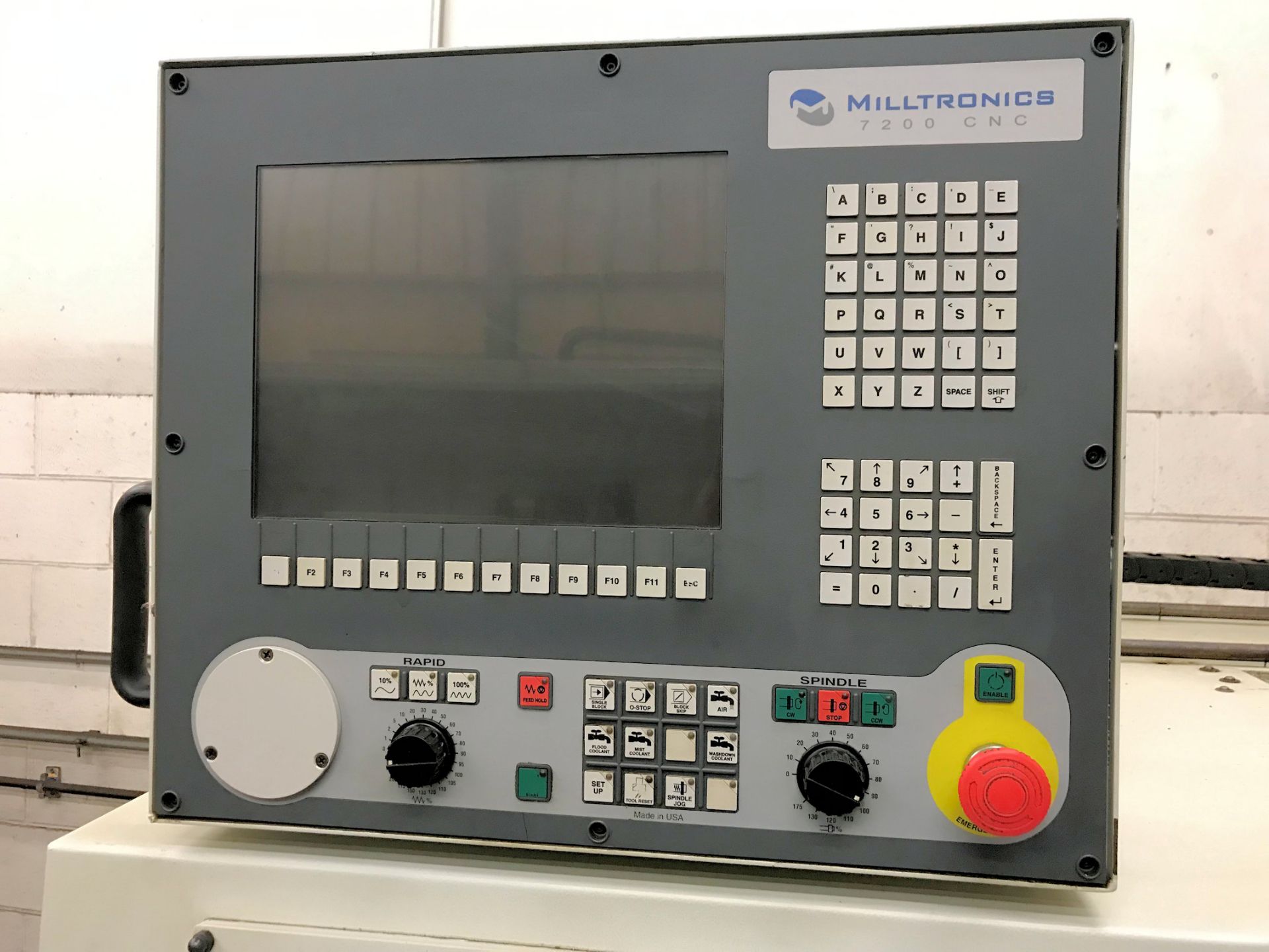 MILLTRONICS TL14 CNC LATHE, 14" SWING OVER BED, 36" BETWEEN CENTERS, 100-3,000 RPM, 12-HP, TOOL - Image 3 of 7