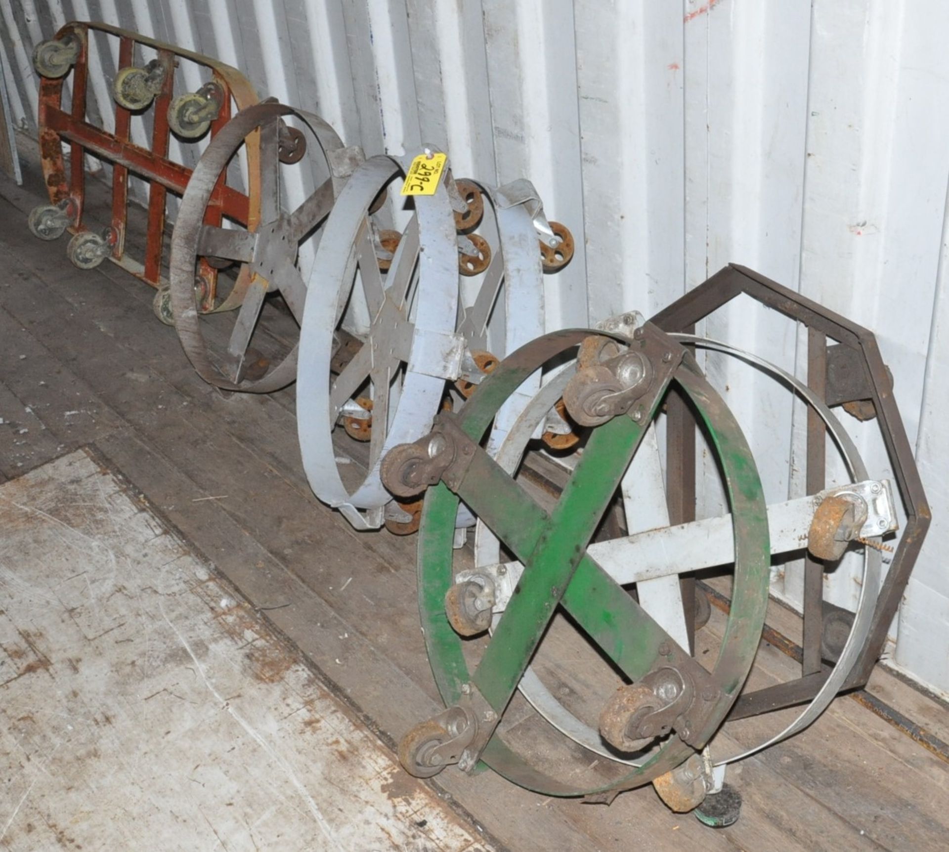 DRUM DOLLIES, (INSIDE OVERSEAS CONTAINER LOT 301)
