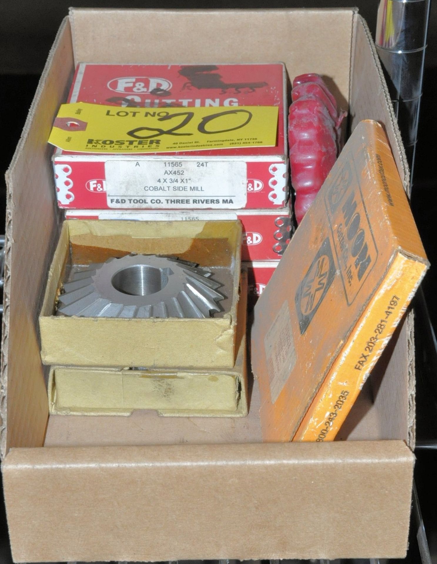 PACKAGED MILLING CUTTERS IN (1) BOX