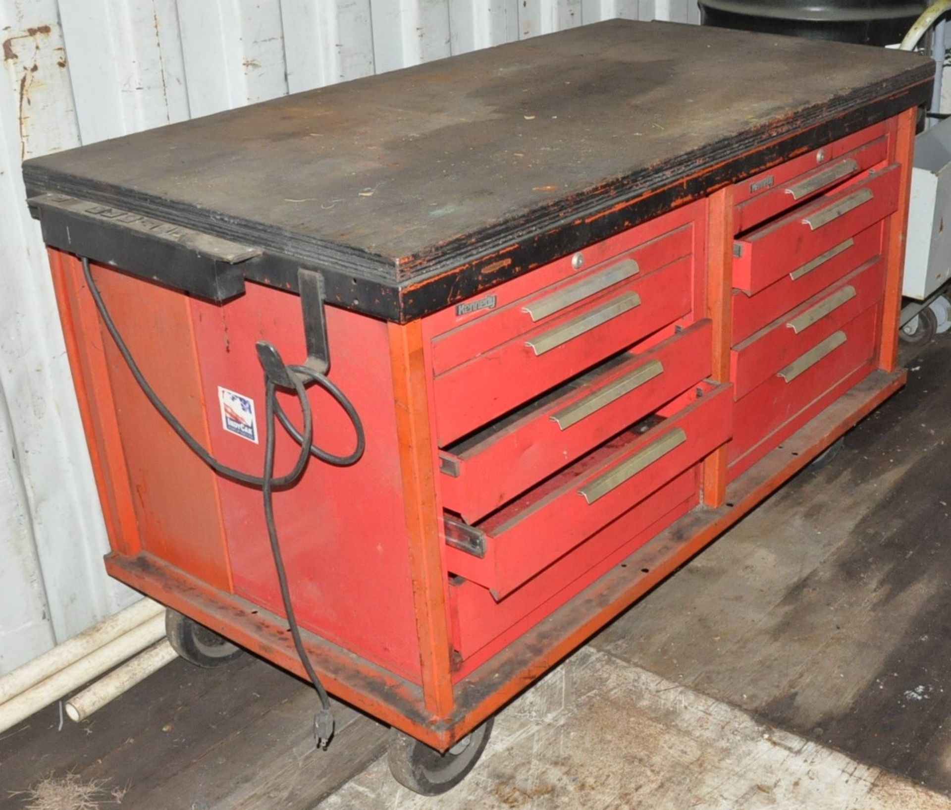 (2) KENNEDY 10-DRAWER PORTABLE TOOLING CABINET/BENCH CARTS, (INSIDE OVERSEAS CONTAINER LOT 301) - Image 2 of 2