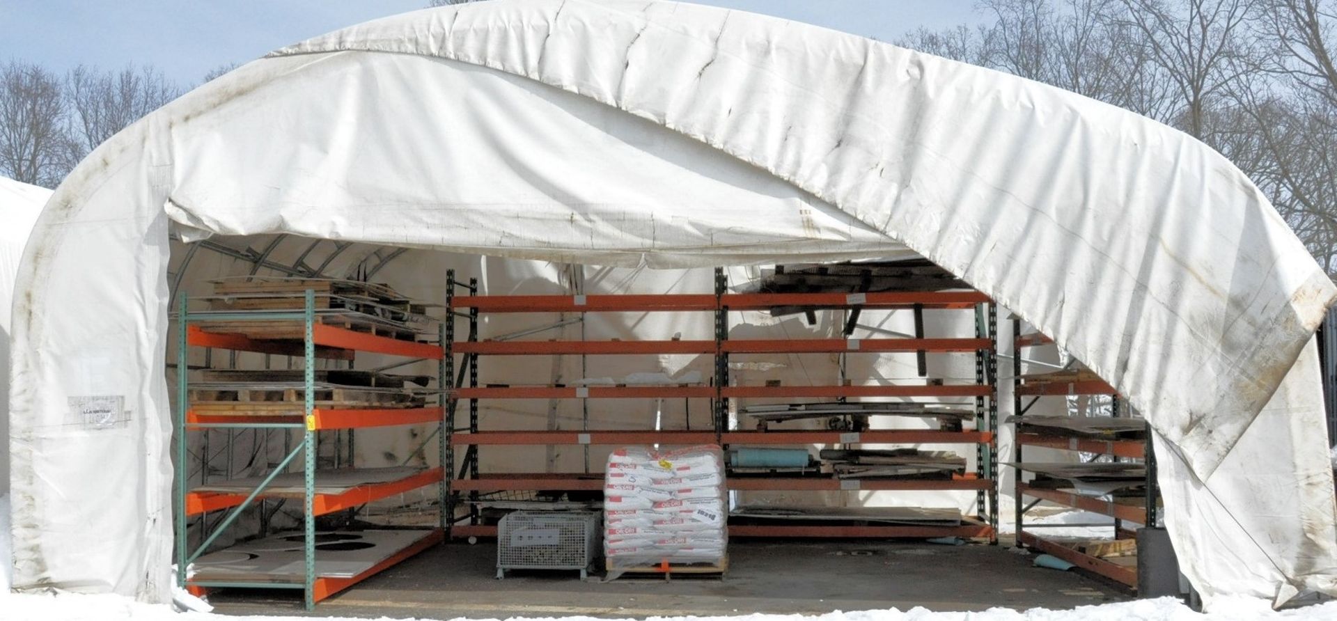 BIG TOP 32' X 16' X 20' FABRIC OUTSIDE STORAGE STRUCTURE, (BETWEEN STRUCTURES B AND C)