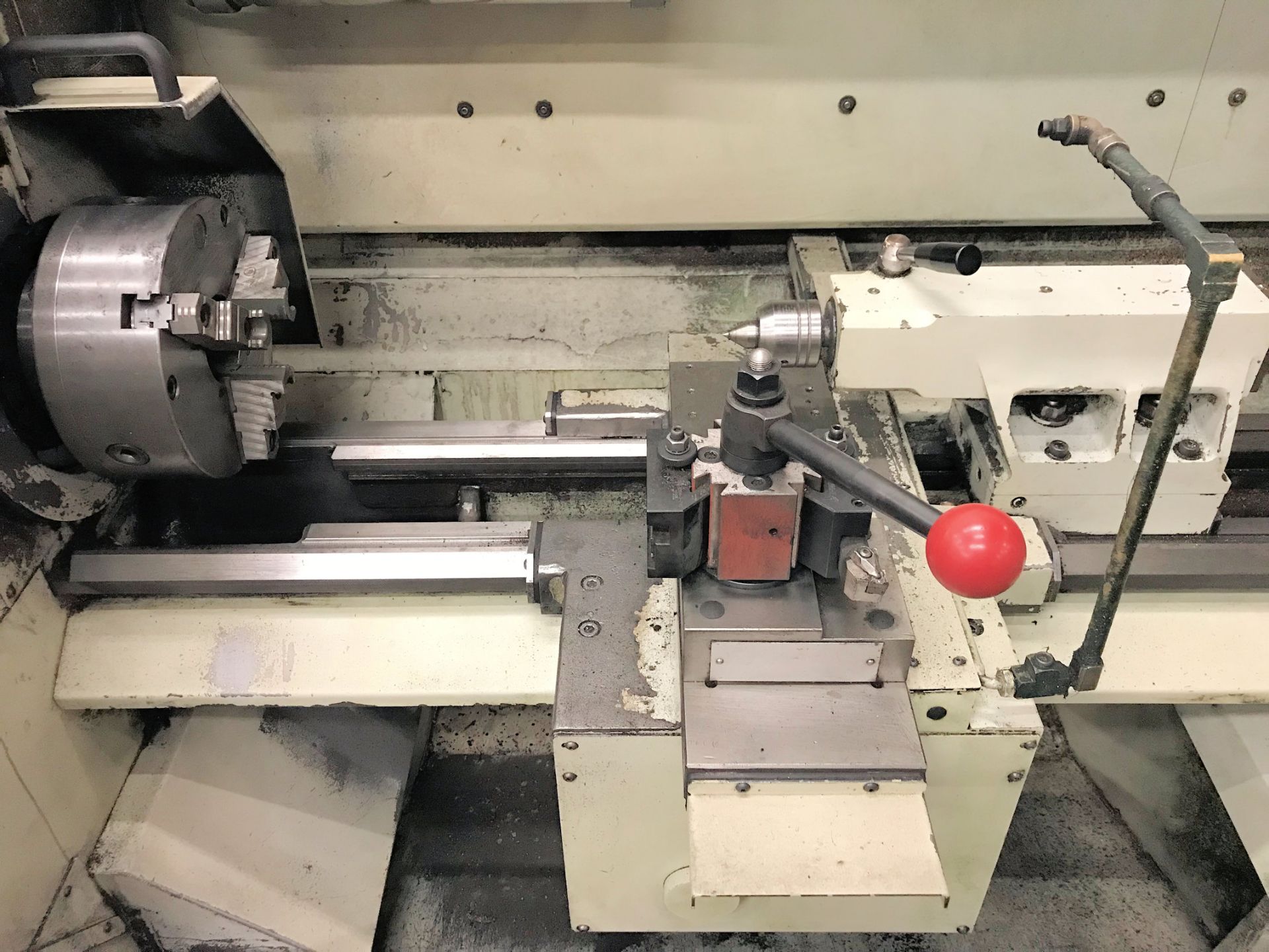 MILLTRONICS TL14 CNC LATHE, 14" SWING OVER BED, 36" BETWEEN CENTERS, 100-3,000 RPM, 12-HP, TOOL - Image 4 of 7