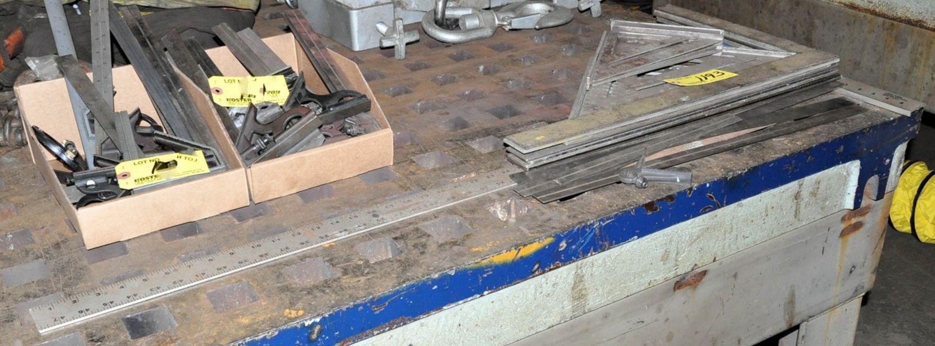 CARPENTER SQUARES, TRIANGLE SQUARES AND STRAIGHT STEEL RULERS