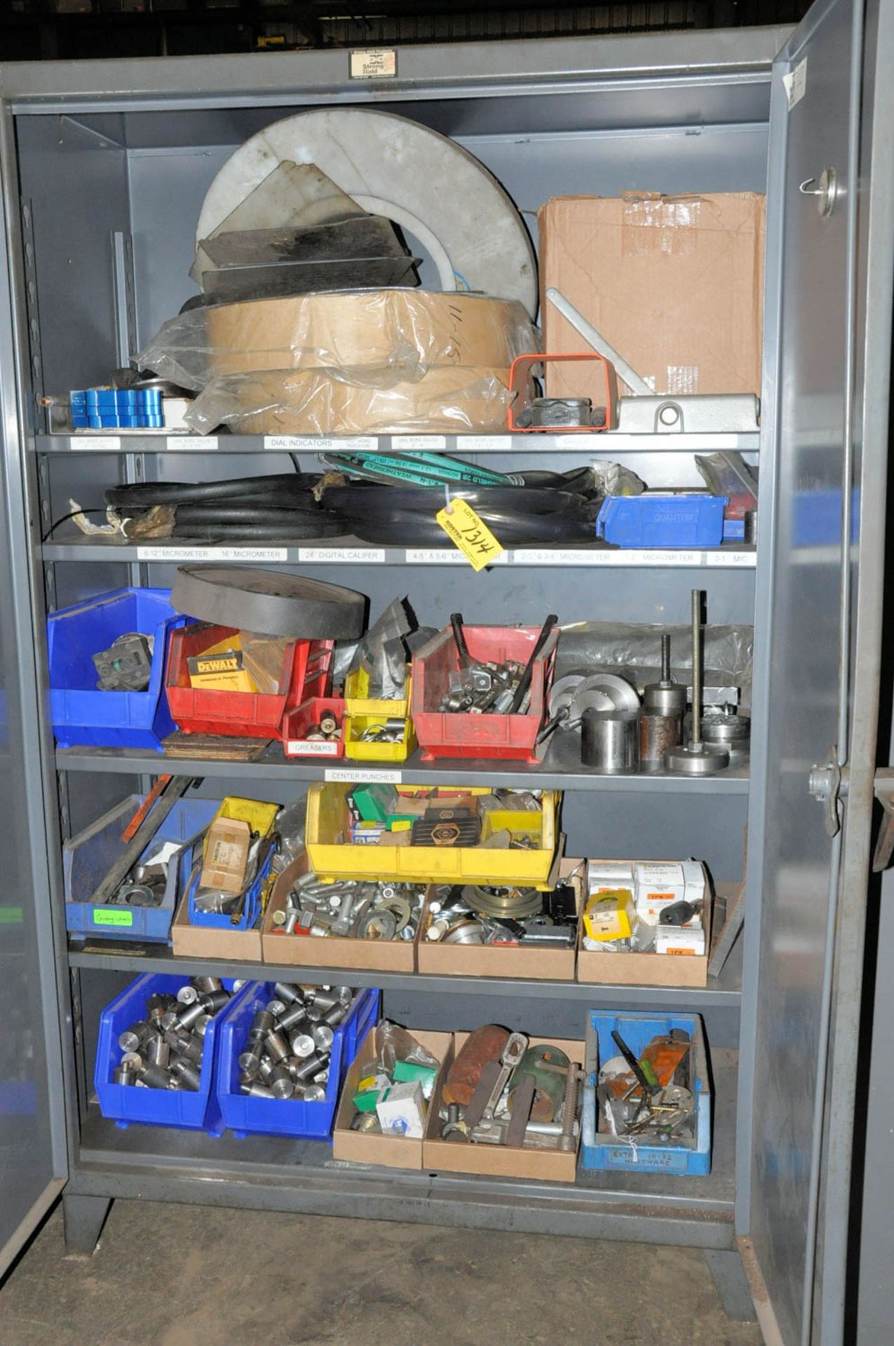 HARDWARE ETC. IN (1) CABINET, (CABINET NOT INCLUDED)