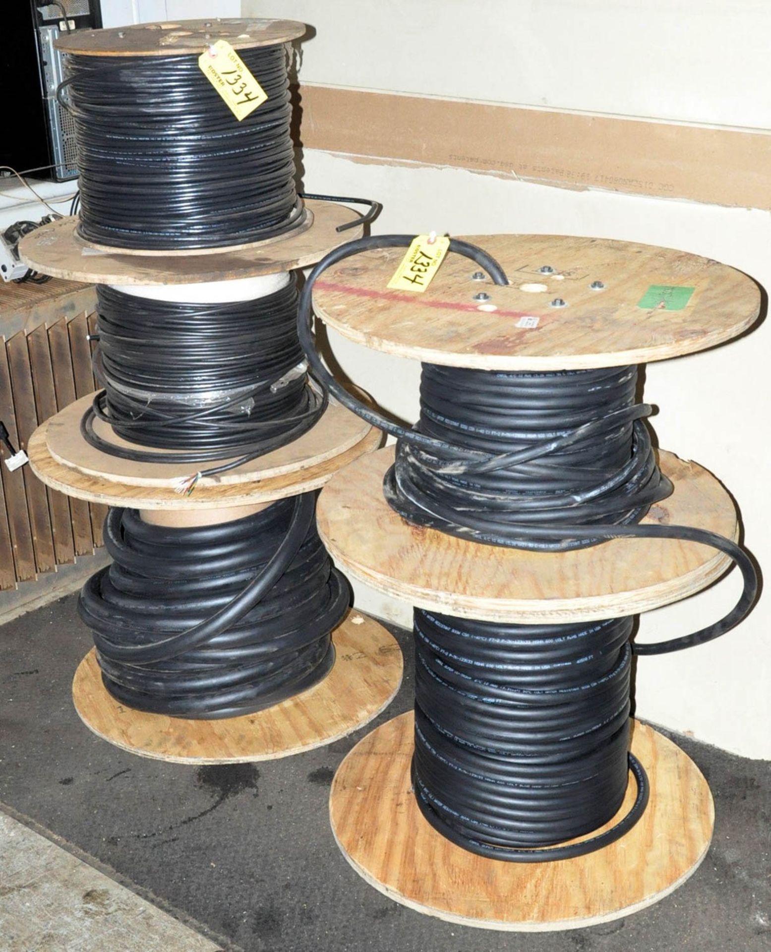 (5) PARTIAL SPOOLS OF WIRE