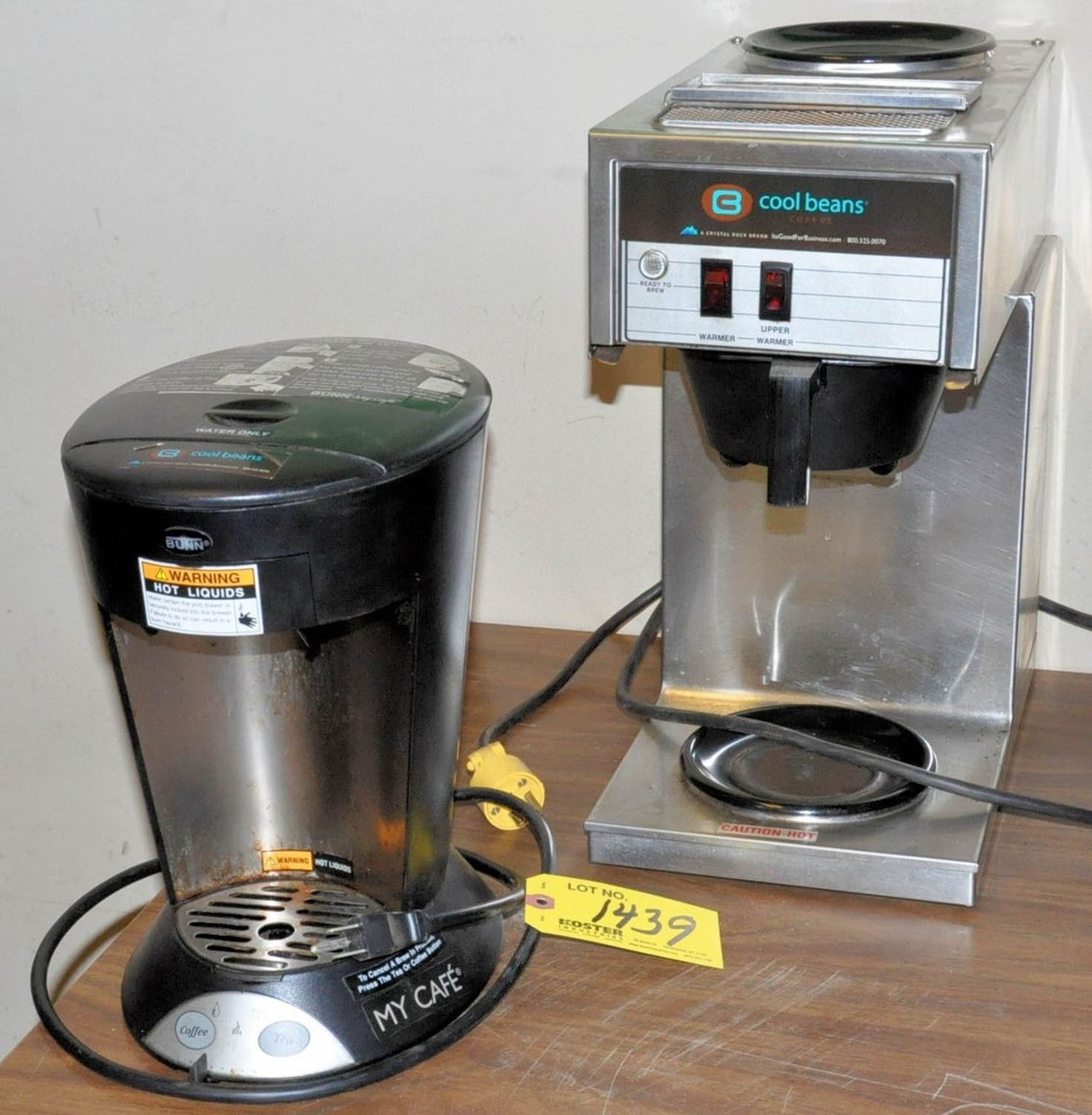 (2) COOL BEANS COFFEE MAKERS