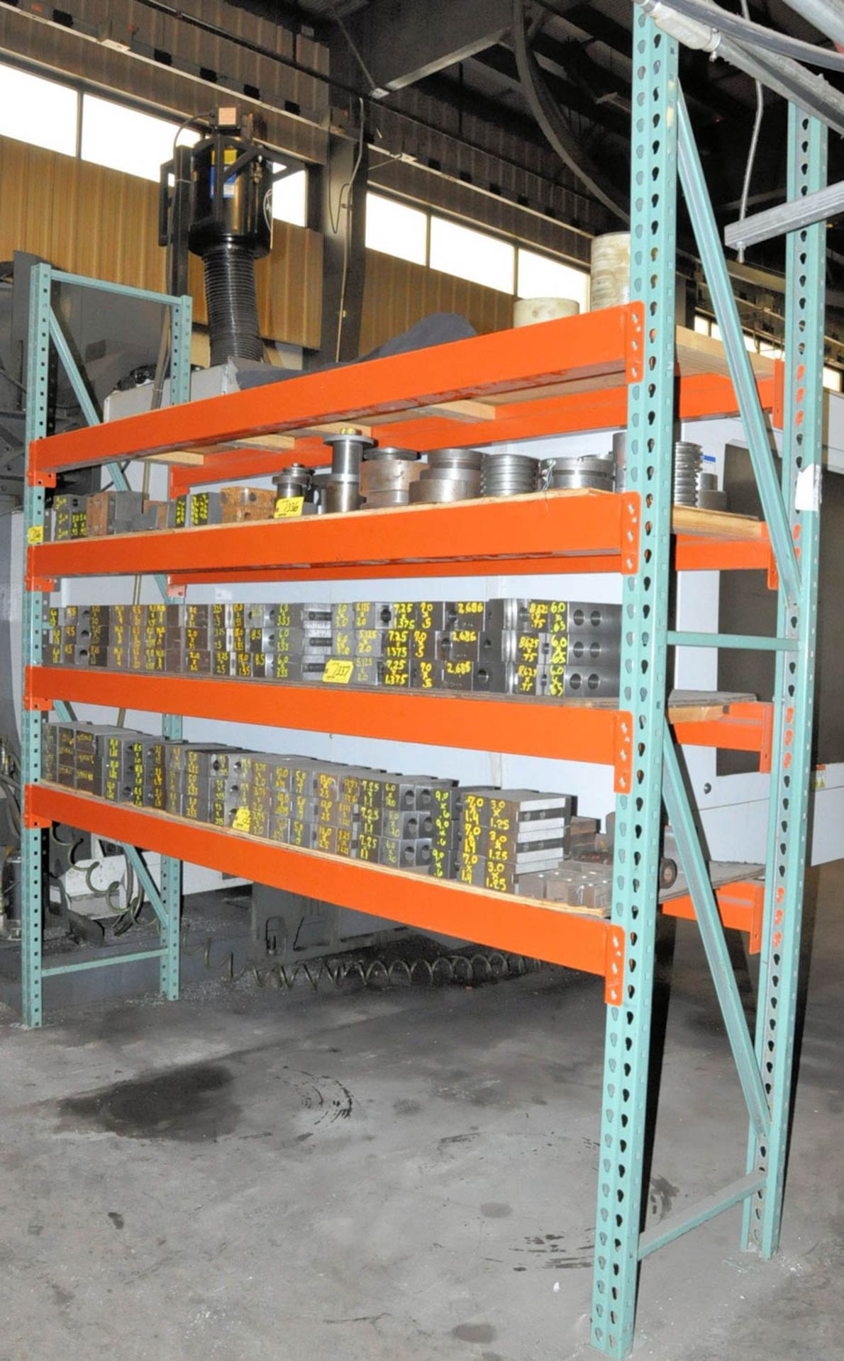 SECTION 96" X 24" X 104"H PALLET RACK, (CONTENTS NOT INCLUDED), (NOT TO BE REMOVED UNTIL EMPTY)