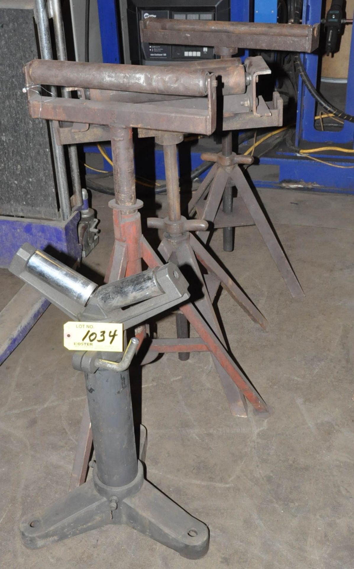 (4) MATERIAL ROLLER FEED STOCK STANDS