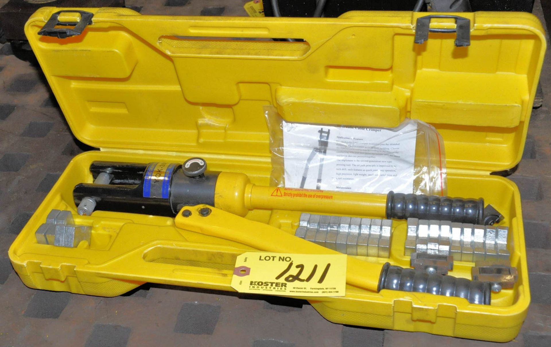 YQK-300, HYDRAULIC CRIMPER TOOL SET WITH CASE