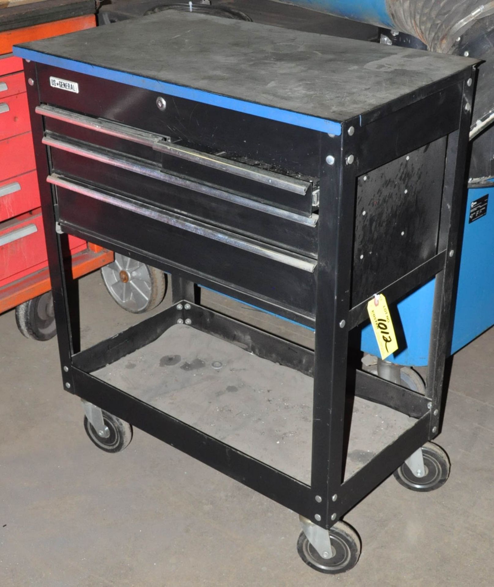 US GENERAL 4-DRAWER FLIP TOP ROLLING TOOL BOX CART