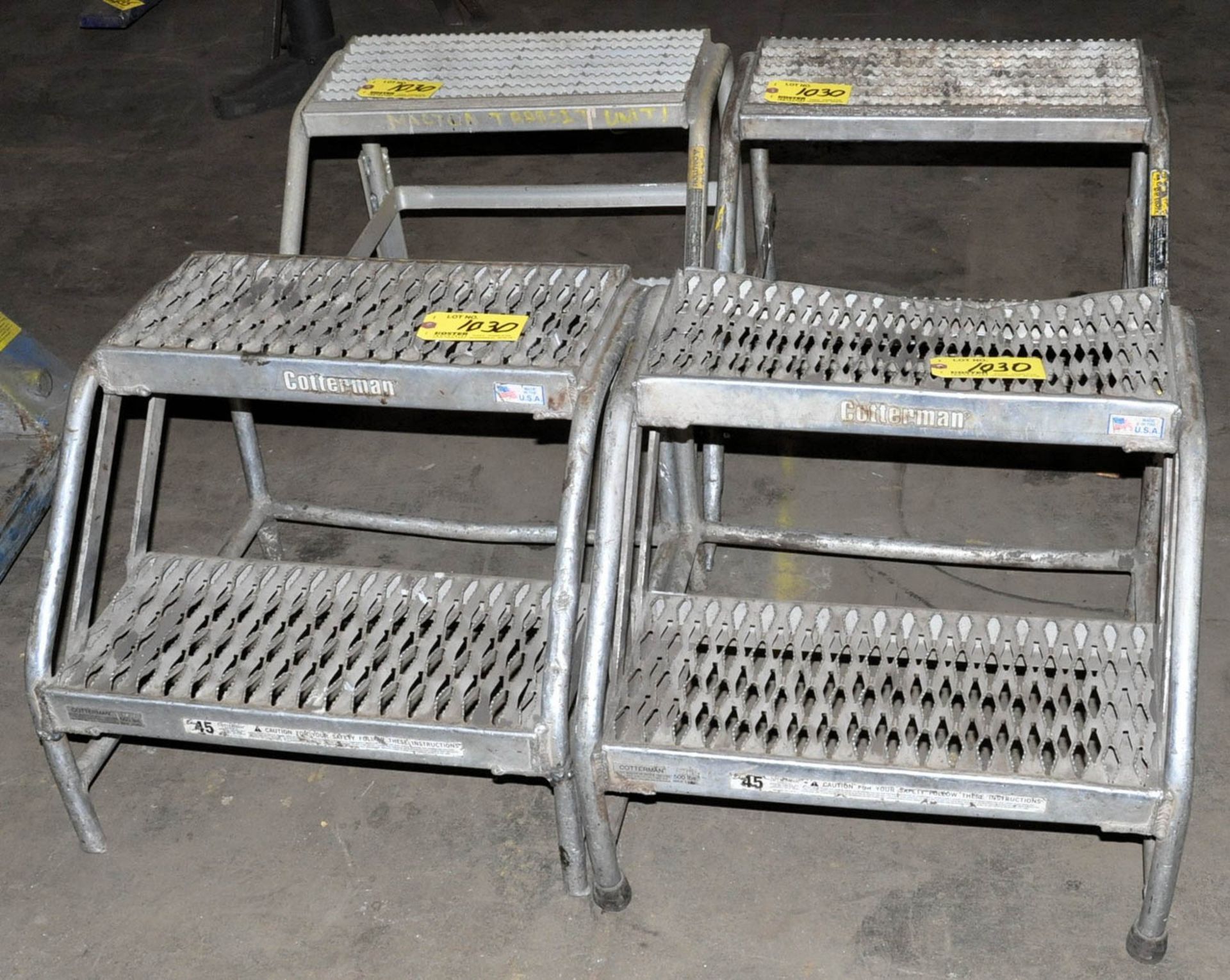 (4) COTTERMAN 20" PORTABLE STEPS