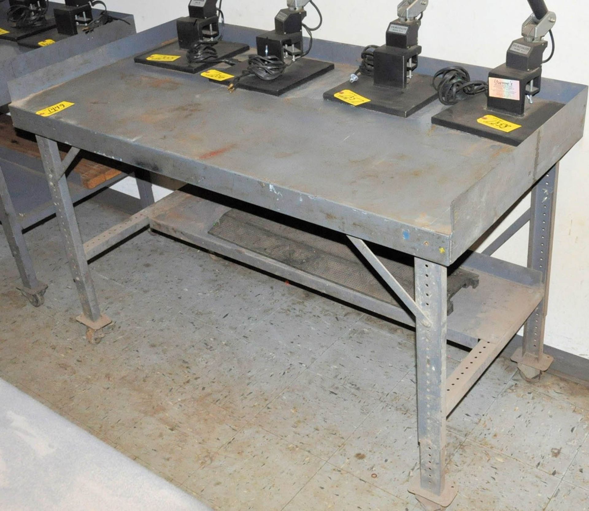 (2) 60" X 30" X 36" PORTABLE WORK BENCHES, (NOT TO BE REMOVED UNTIL EMPTY) - Bild 2 aus 2