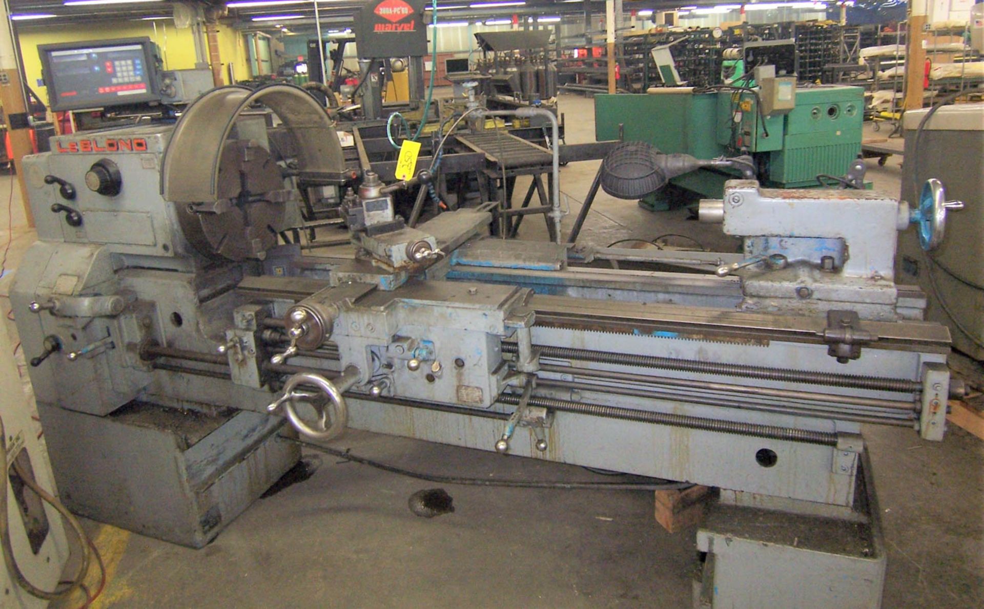 19"/35" X 60"/85" (APPROXIMATELY) LEBLOND REGAL SLIDING GAP BED LATHE, WITH NEWALL DP-7 DIGITAL