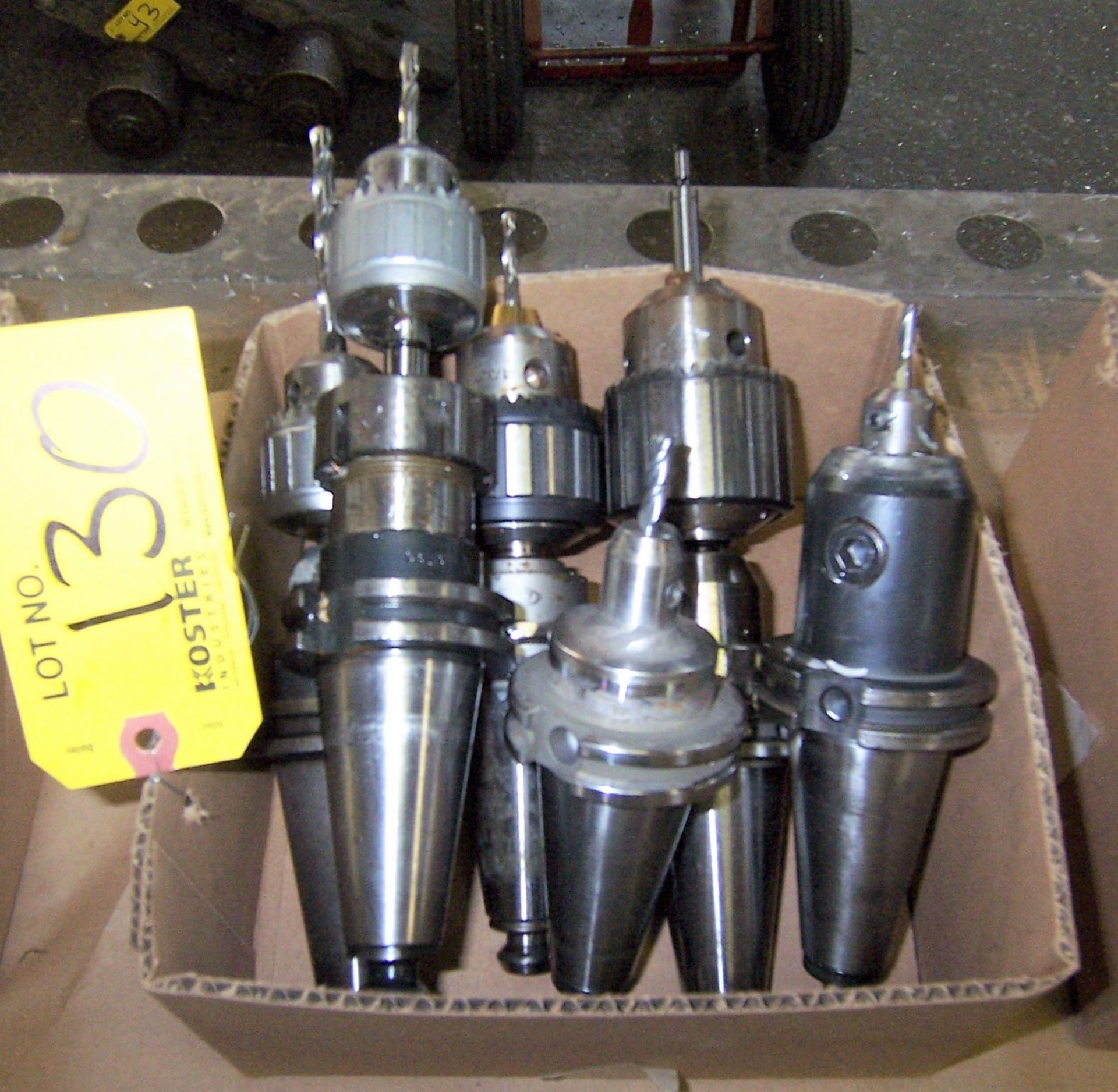 (6) ASSORTED #40 TAPER TOOL HOLDERS
