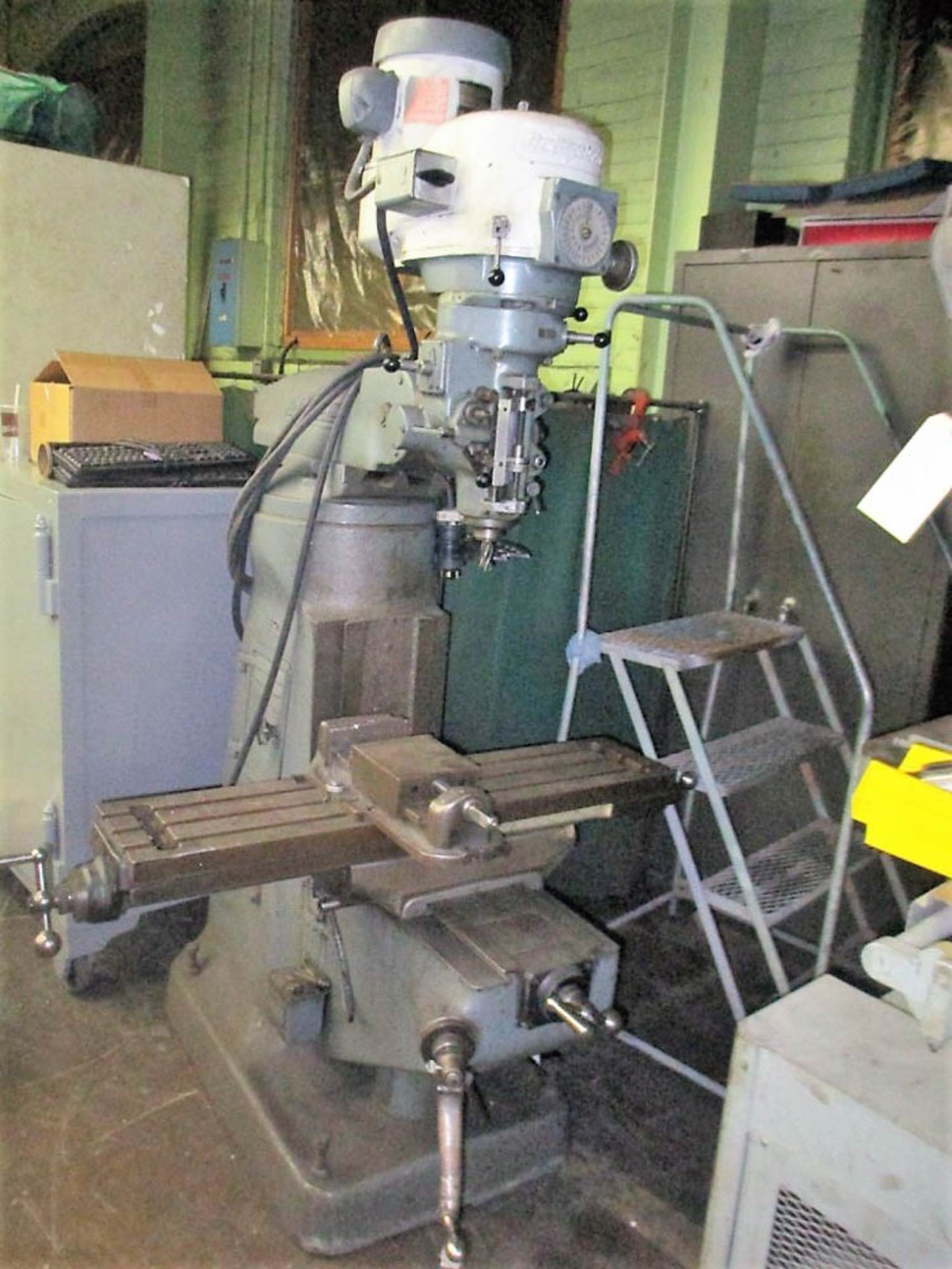 BRIDGEPORT MDL. BR2J 1-1/2 HP VERTICAL RAM TYPE TURRET MILLING MACHINE, TABLE SIZE: 9" X 48", - Image 6 of 6