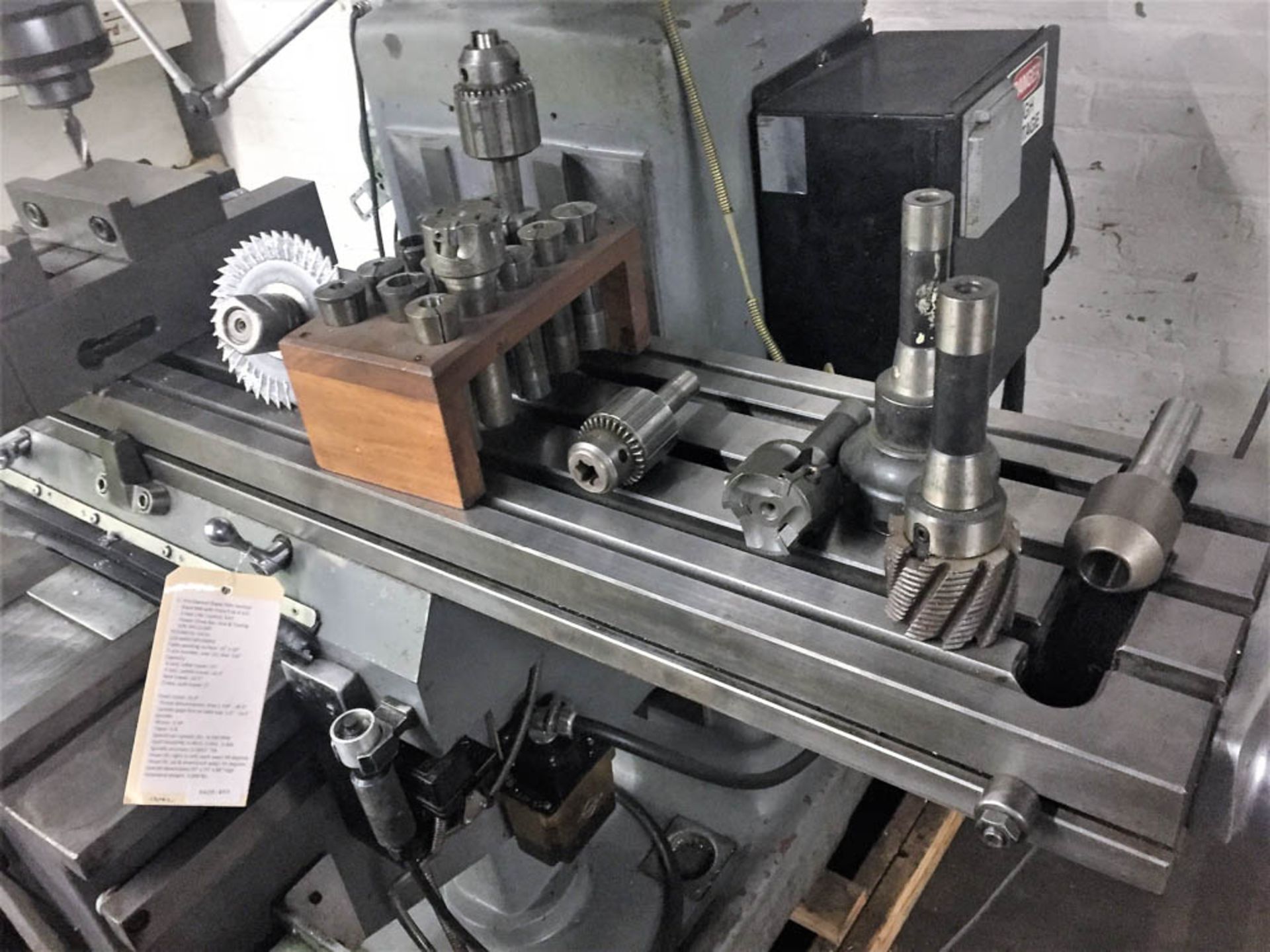 SHARP TMV VERTICAL KNEE MILL WITH PROTO TRAK A.G.E 2 AXIS CNC CONTROL, TABLE WORKING SURFACE: 10”X - Image 3 of 5