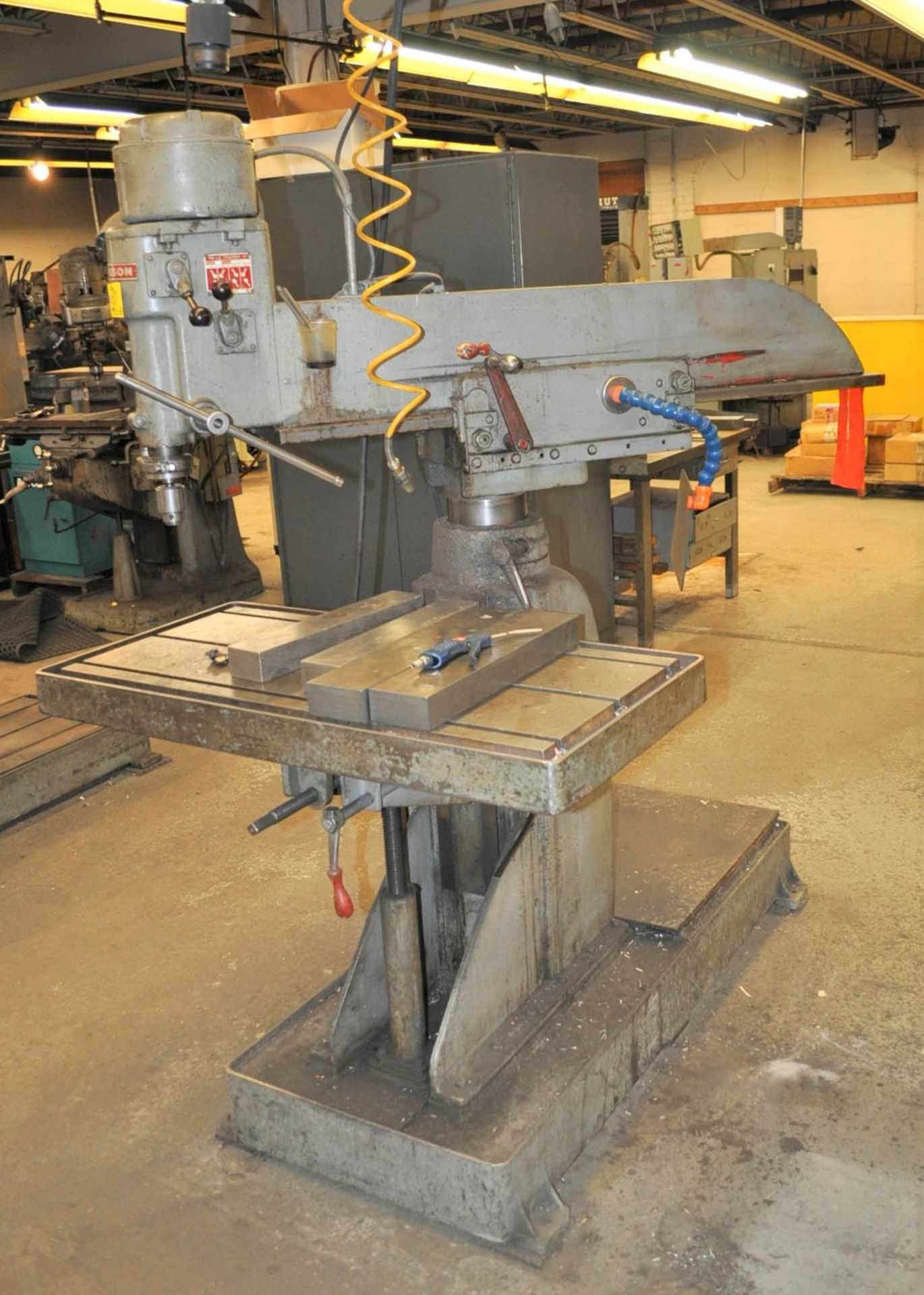 30" JOHANSSON RADIAL ARM DRILL, 37" X 17-3/4" T-SLOTTED TABLE, 8-SPINDLE SPEEDS, 125-1540 RPM, S/ - Image 2 of 3