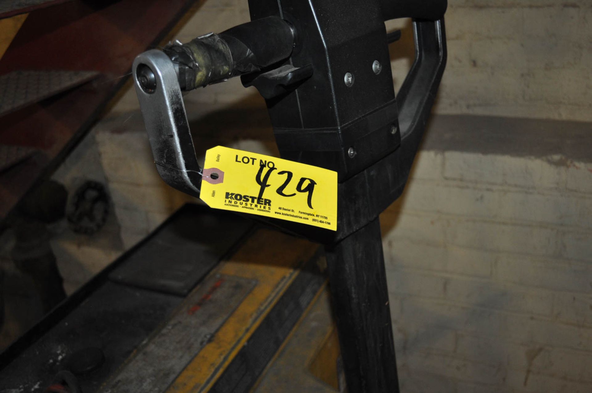 YALE MDL. MPB040ACN2401836 ELECRIC PALLET TRUCK (NEEDS BATTERY) - Image 3 of 3