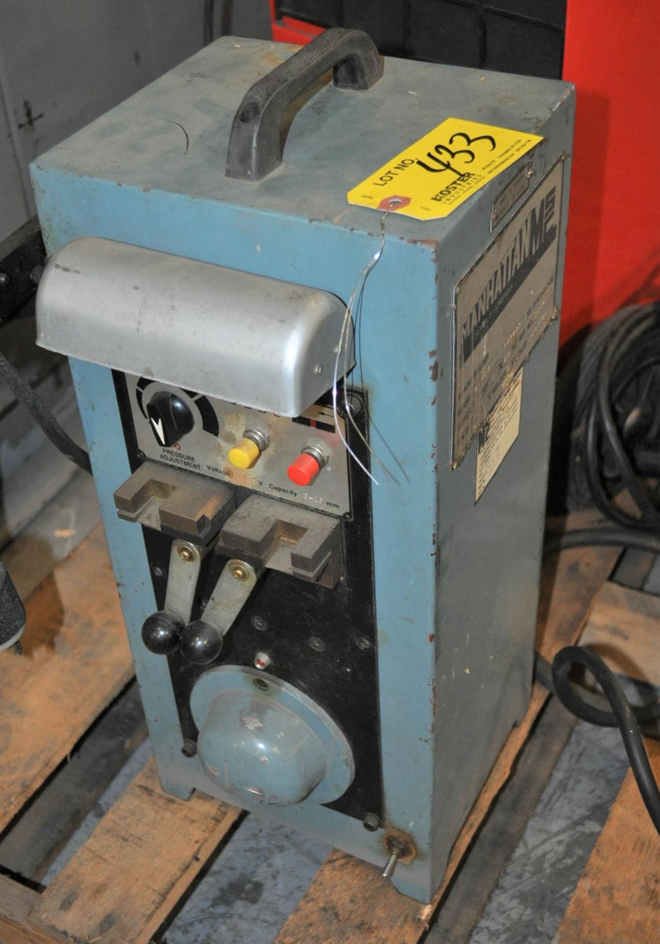 MANHATTAN MDL. BW-16 BUTT WELDING & GRINDING ATTACHMENT, S/N: 160-417