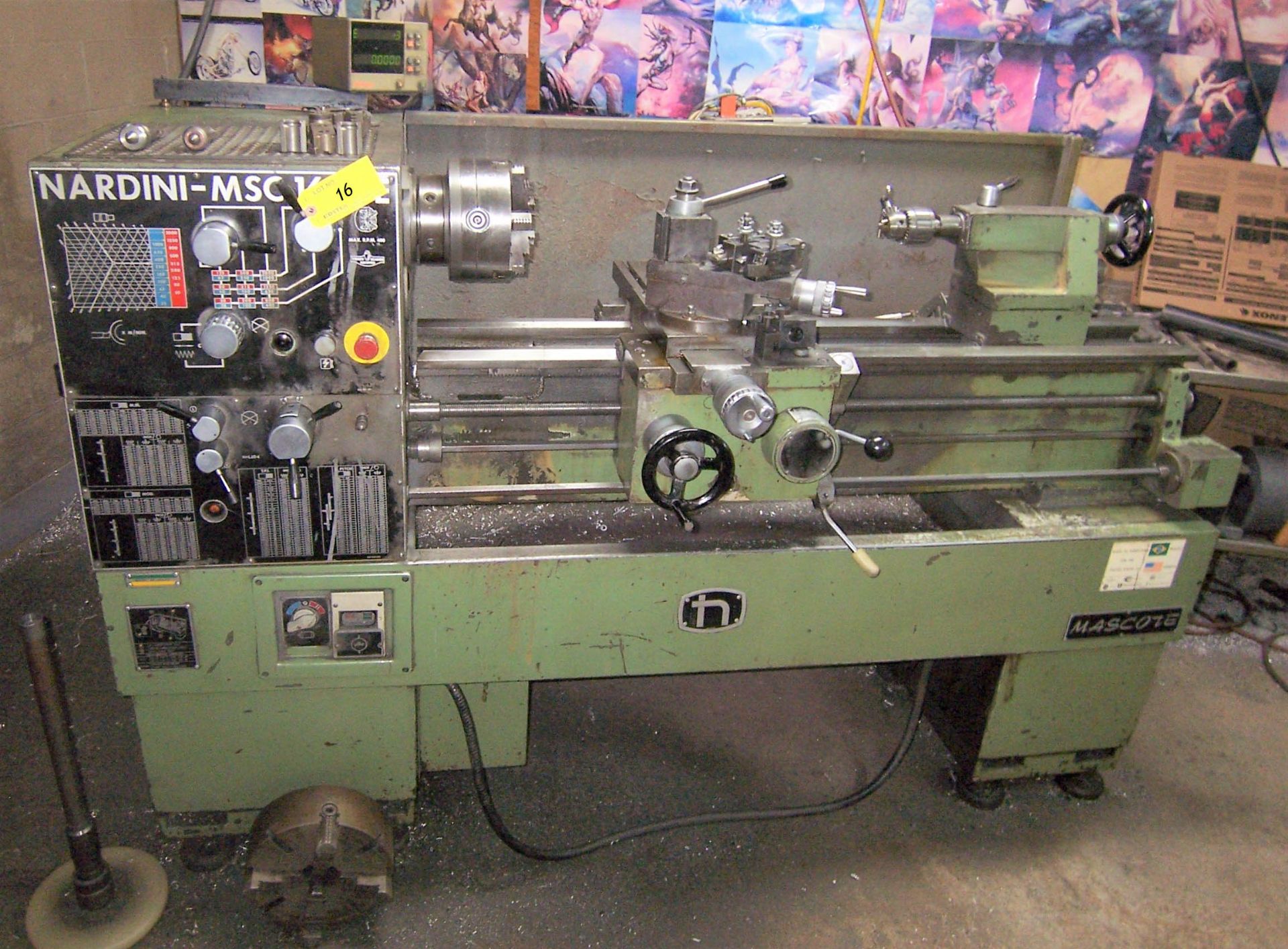 16" X 40" NARDINI MASCOTE 1640E GAP BED LATHE