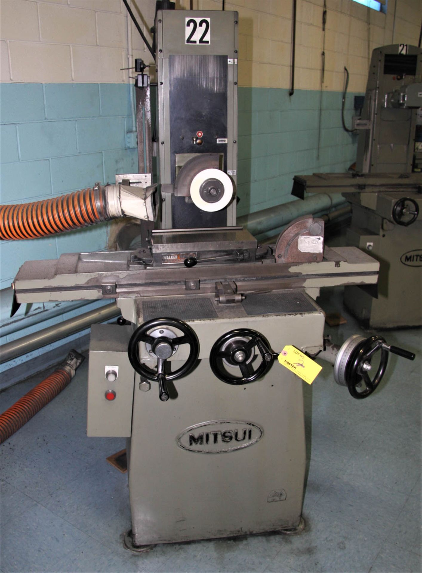 6" X 12" MITSUI MSG-200MH HAND FEED SURFACE GRINDER, 1kw, PERMANENT MAGNETIC CHUCK, S/N: