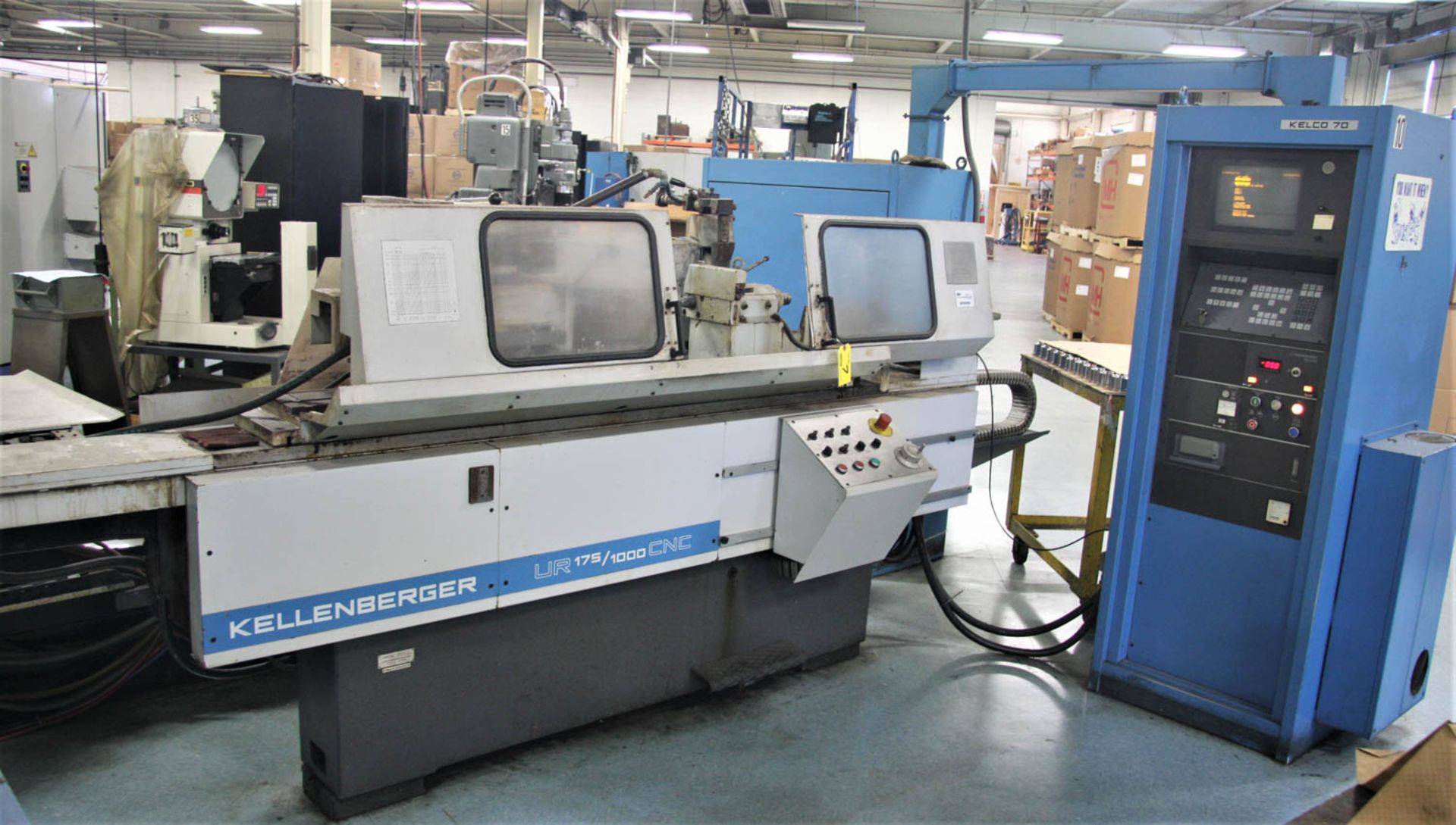 KELLENBERGER UR175/1000 CNC ID / OD GRINDER, 6.89" CENTER HEIGHT, 39.37" CENTER DISTANCE,