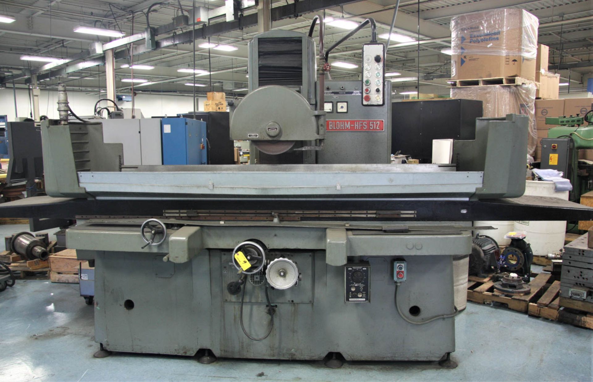 BLOHM HFS512 HYDRAULIC FEED SURFACE GRINDER, 19-1/2" X 47-1/2" ELECTROMAGNETIC CHUCK, COOLANT,