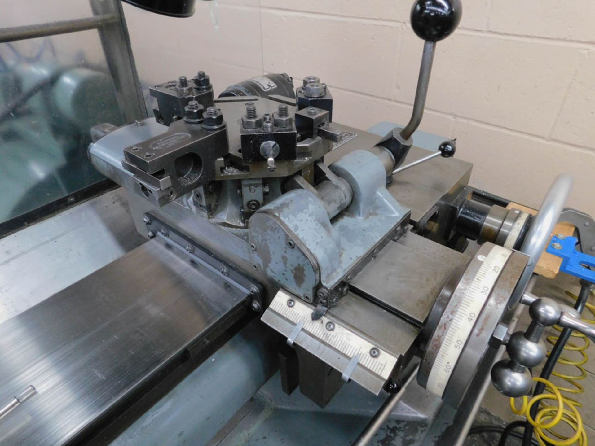 HARDINGE MDL. HC CHUCKER, 8 POSITION TURRET, 6" 3-JAW CHUCK, DRAW BAR, 125-3000 RPM, S/N: HC626299T - Image 2 of 5