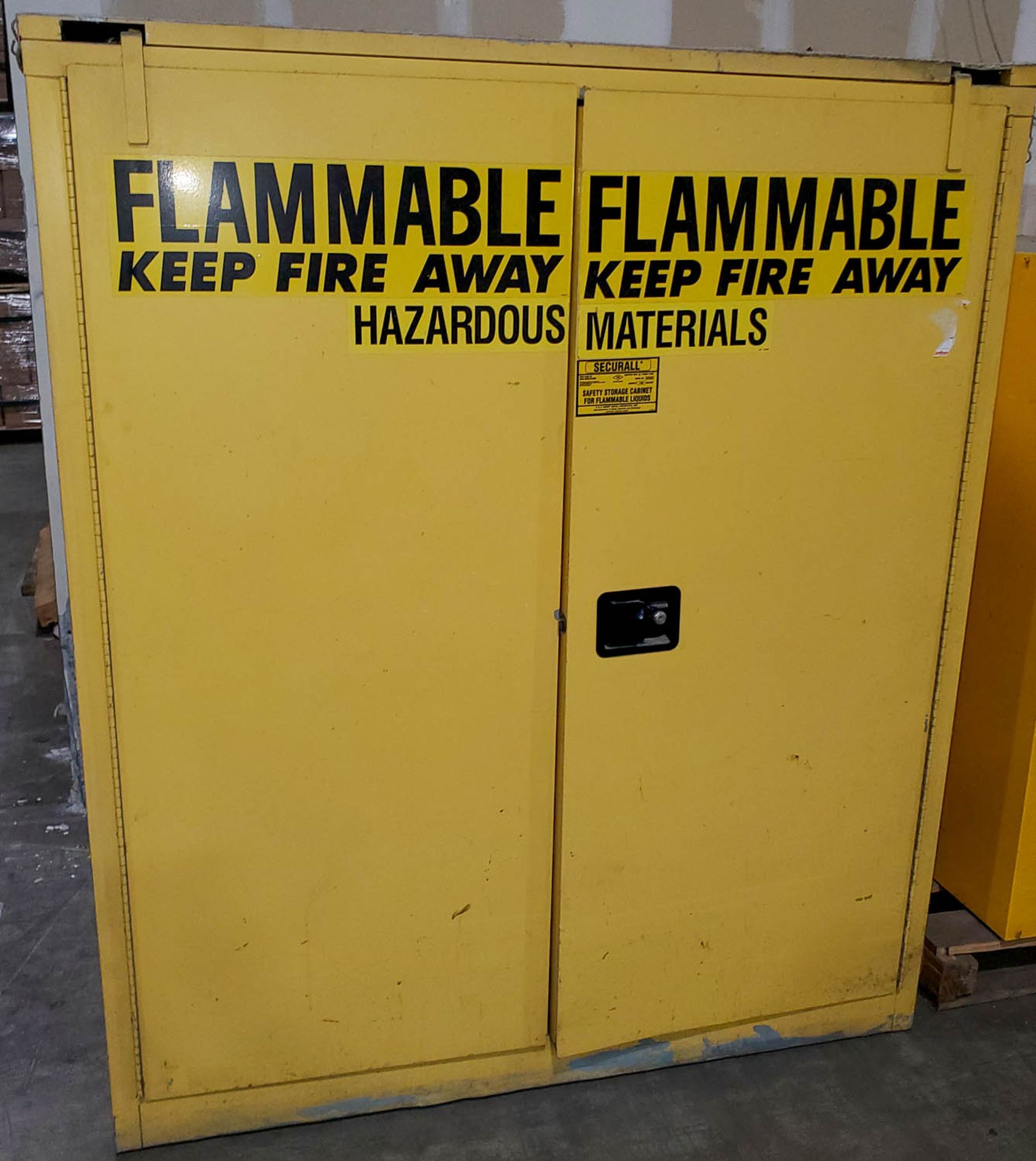 Securall 2-Door Heavy Duty Drum Type Flammable Liquid Storage Cabinet (Located in Melville, NY)