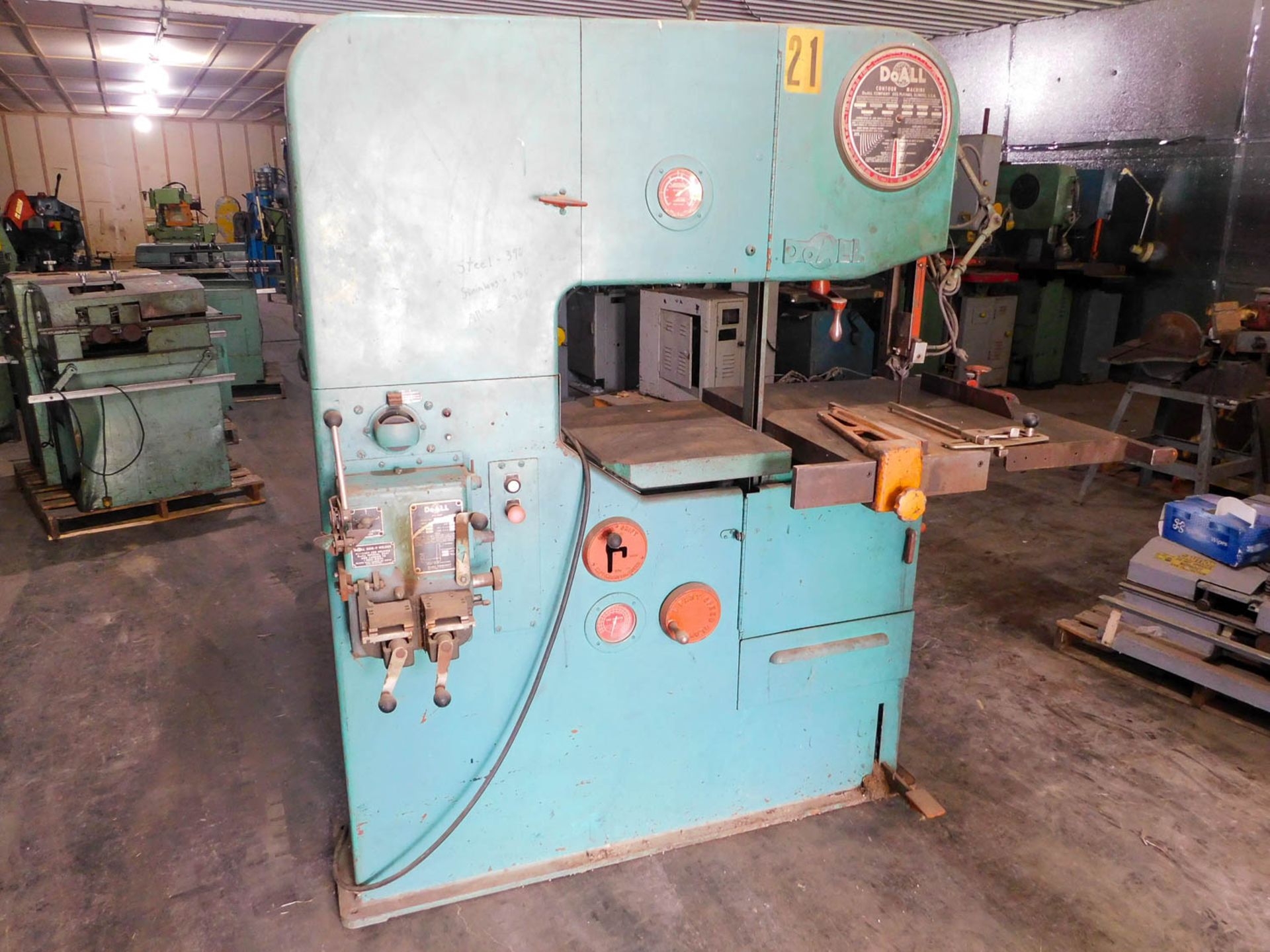 DoAll Model 3613-2 36" Verical Bandsaw