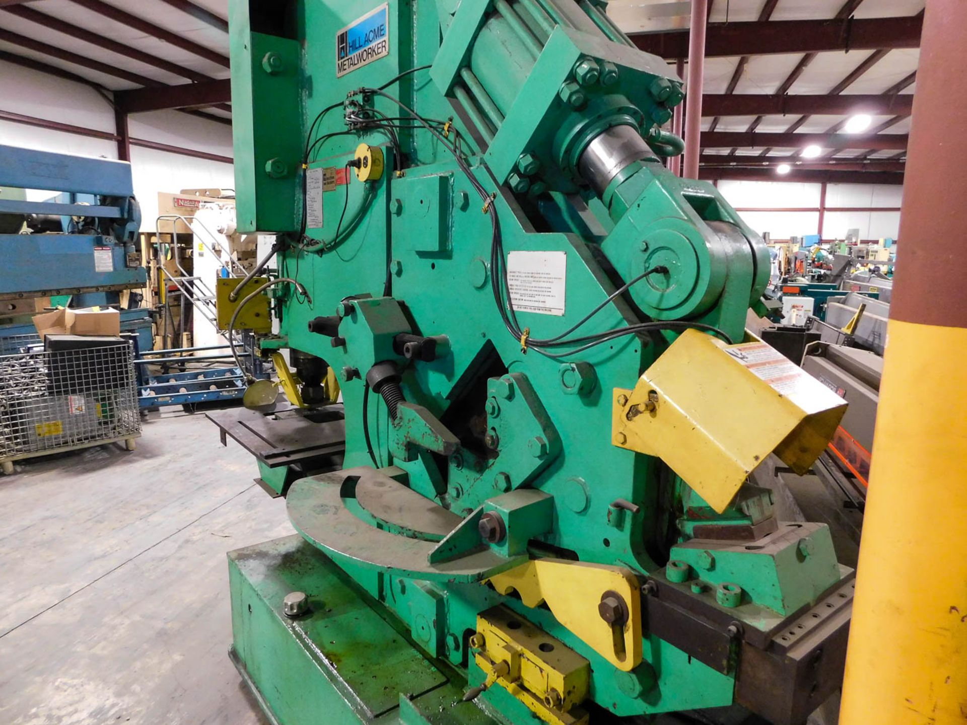 Hill Acme Model 7 150Ton Capacity Hydraulic Ironworker, 24" Punch