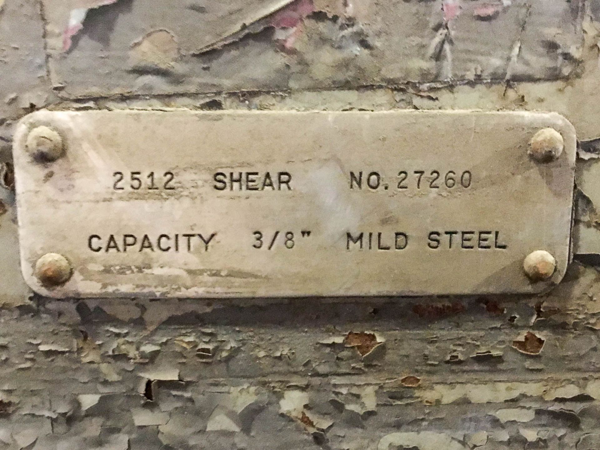 Cincinnati Mdl. 2512 12’ x 3/8” Gap Frame Mechanical Power Shear - Image 6 of 11