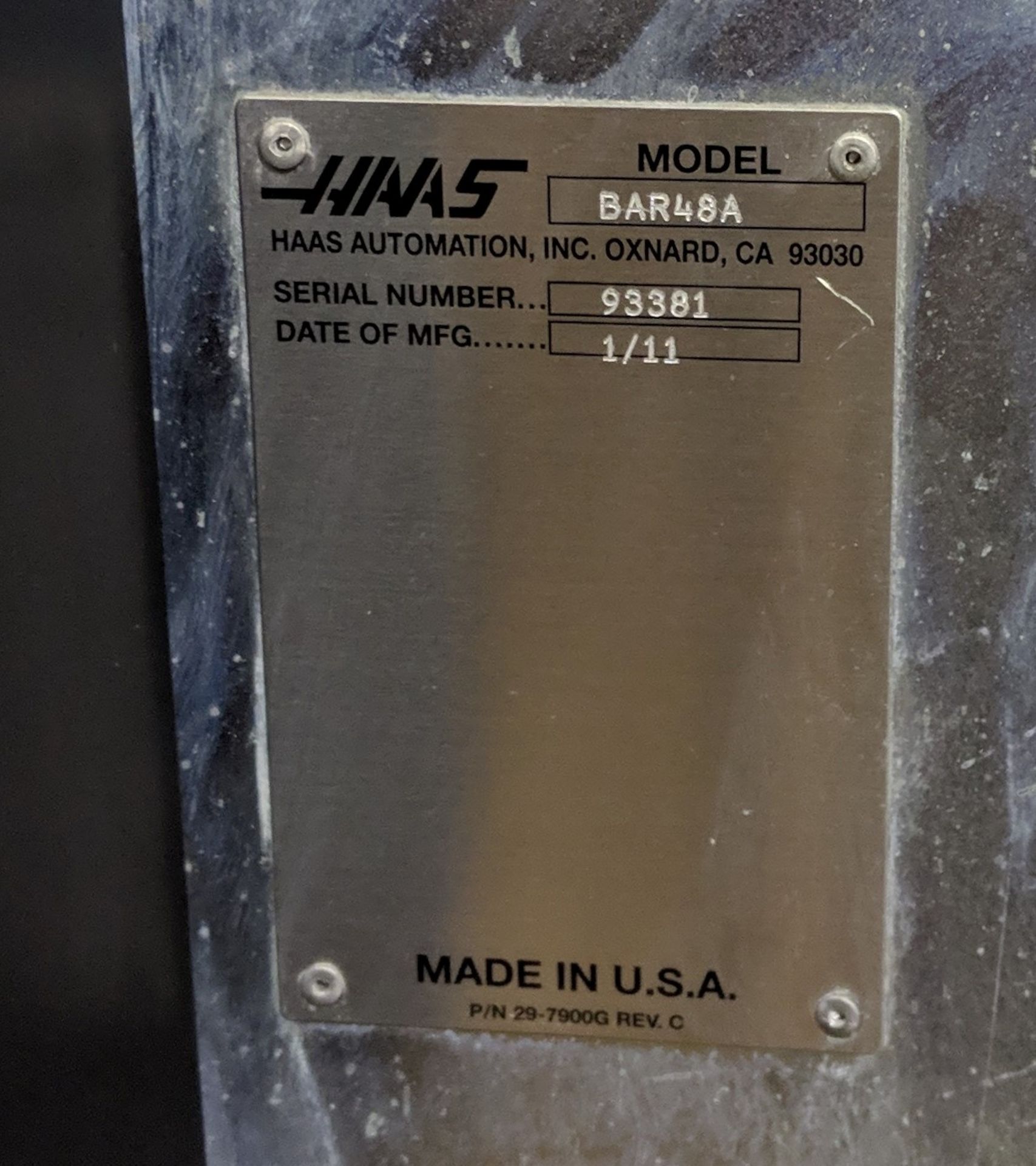 HAAS Servo 300 Model 48A Bar Feed - Image 4 of 4