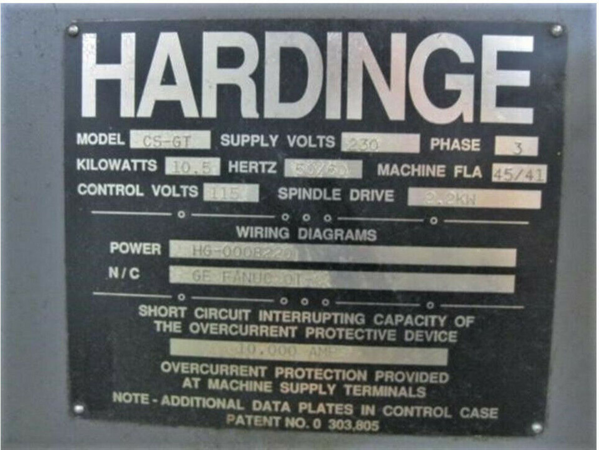 Hardinge Conquest Model GT-SP CNC Gang Type Lathe - Image 4 of 4