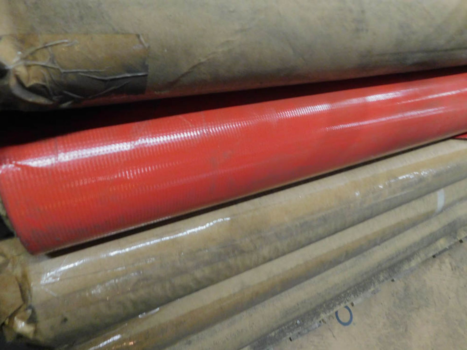 (3) SKIDS OF RED PLASTIC AWNING MATERIAL - Image 2 of 2