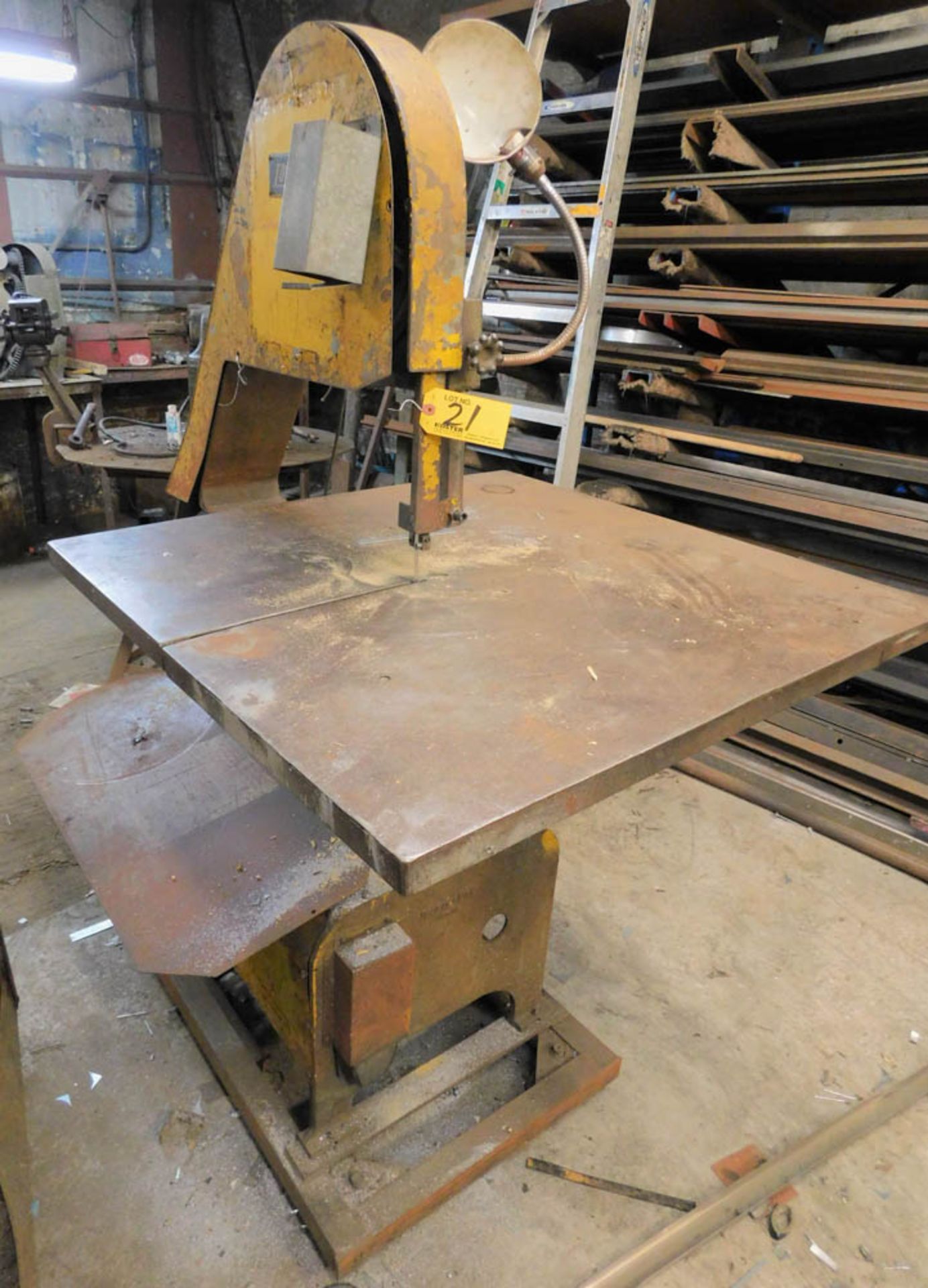 LOCKFORMER 18" VERTICAL BAND SAW, 36" X 36" TABLE