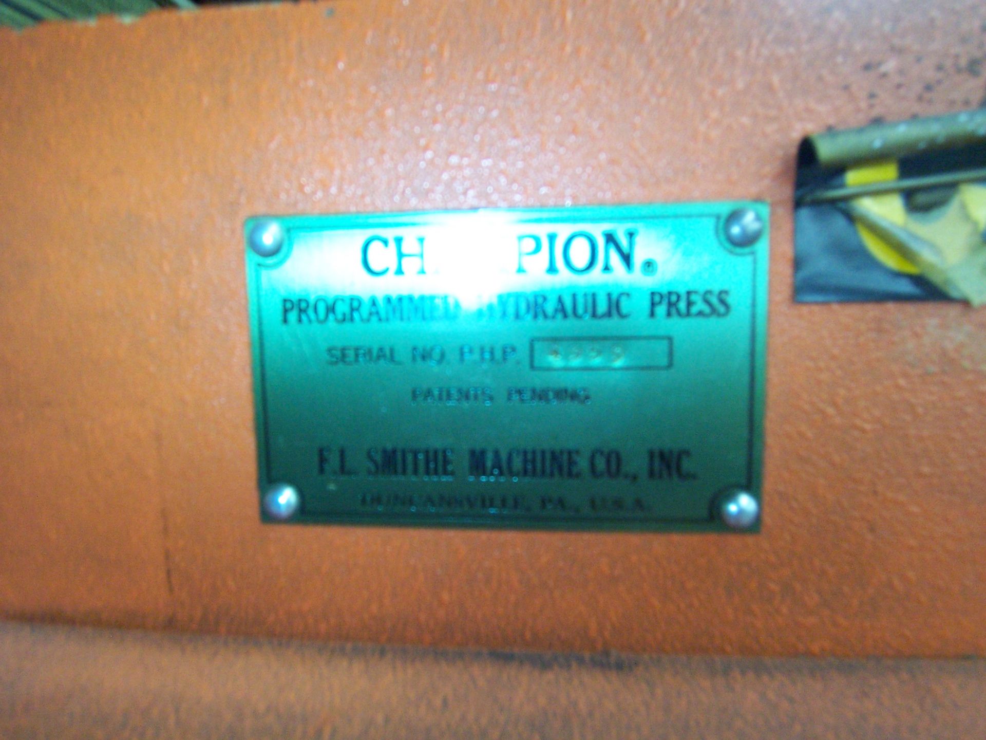 F.L. SMITHE CHAMPION PHP PROGRAMMABLE HYDRAULIC DIE CUTTER, 42" X 27" BOTTOM PLATER, 42" X 10-1/2" - Image 6 of 6