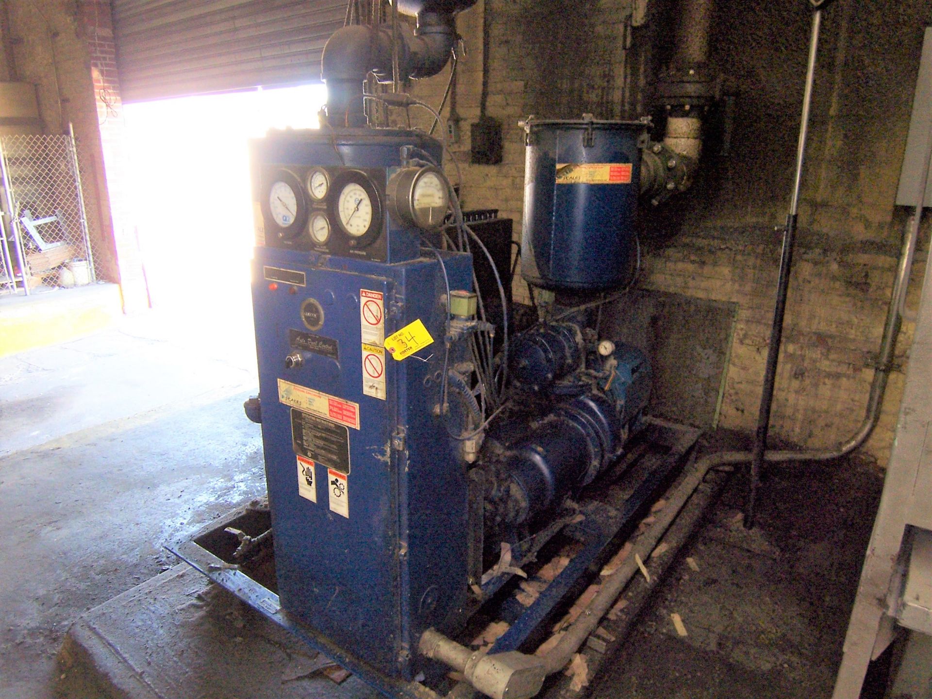 QUINCY 50HP MDL. 05V150ANIA VACUUM SYSTEM, S/N: 91465