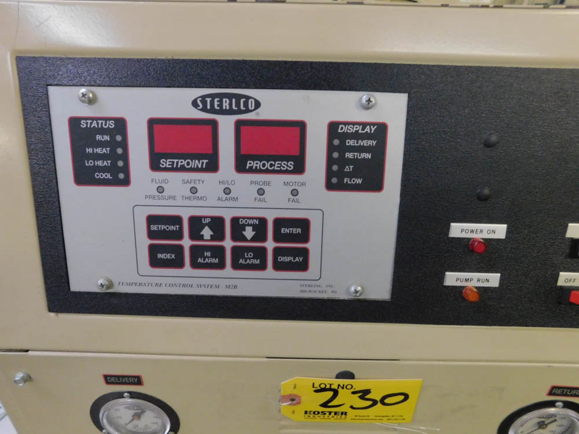 STERLCO MDL. M2B9412-DX TEMPERATURE CONTROLLER, S/N: 99A5439 - Image 2 of 2