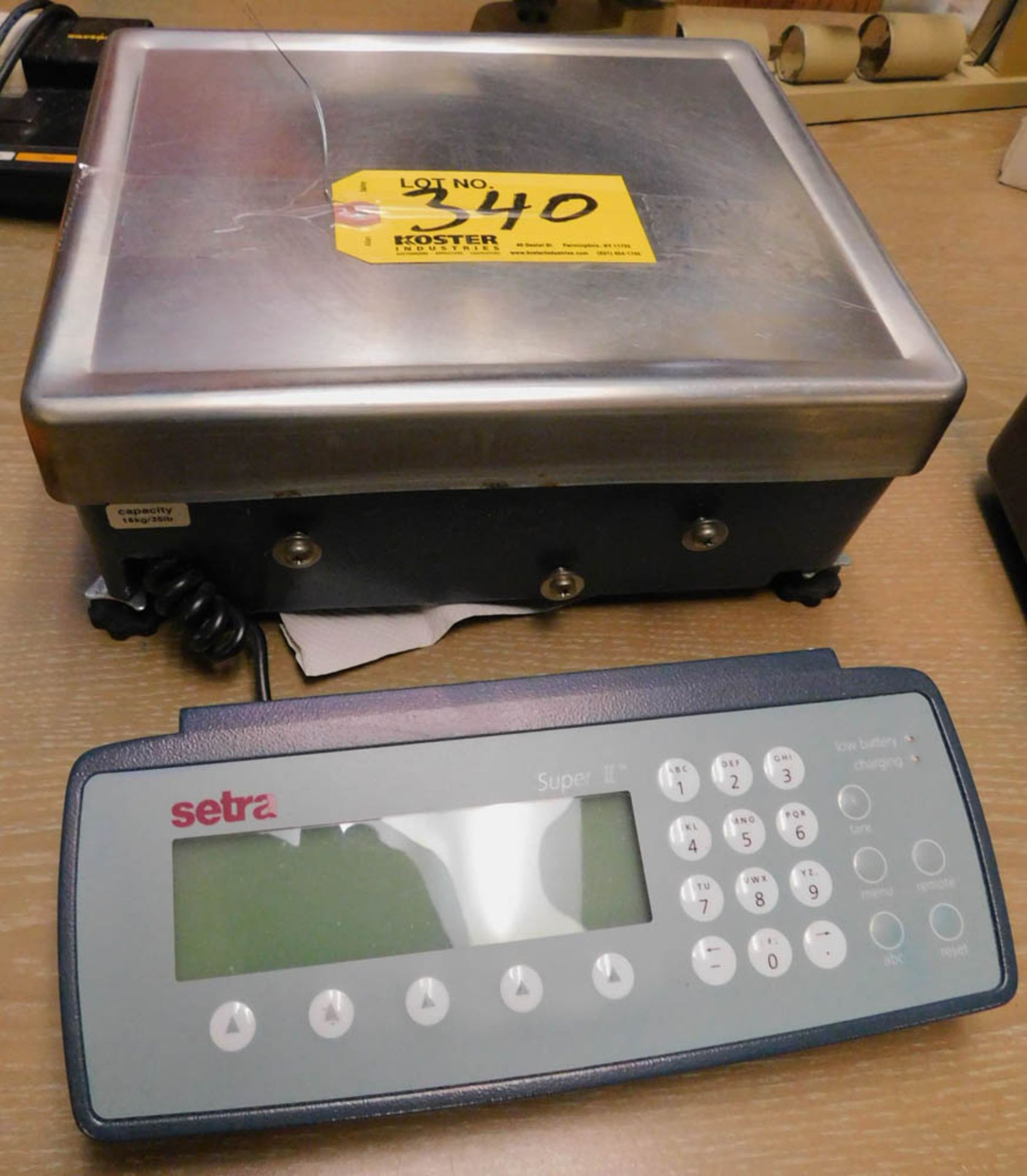 SETRA SUPER II MDL. 409254 35# CAPACITY DIGITAL SCALE, S/N: 2111589A