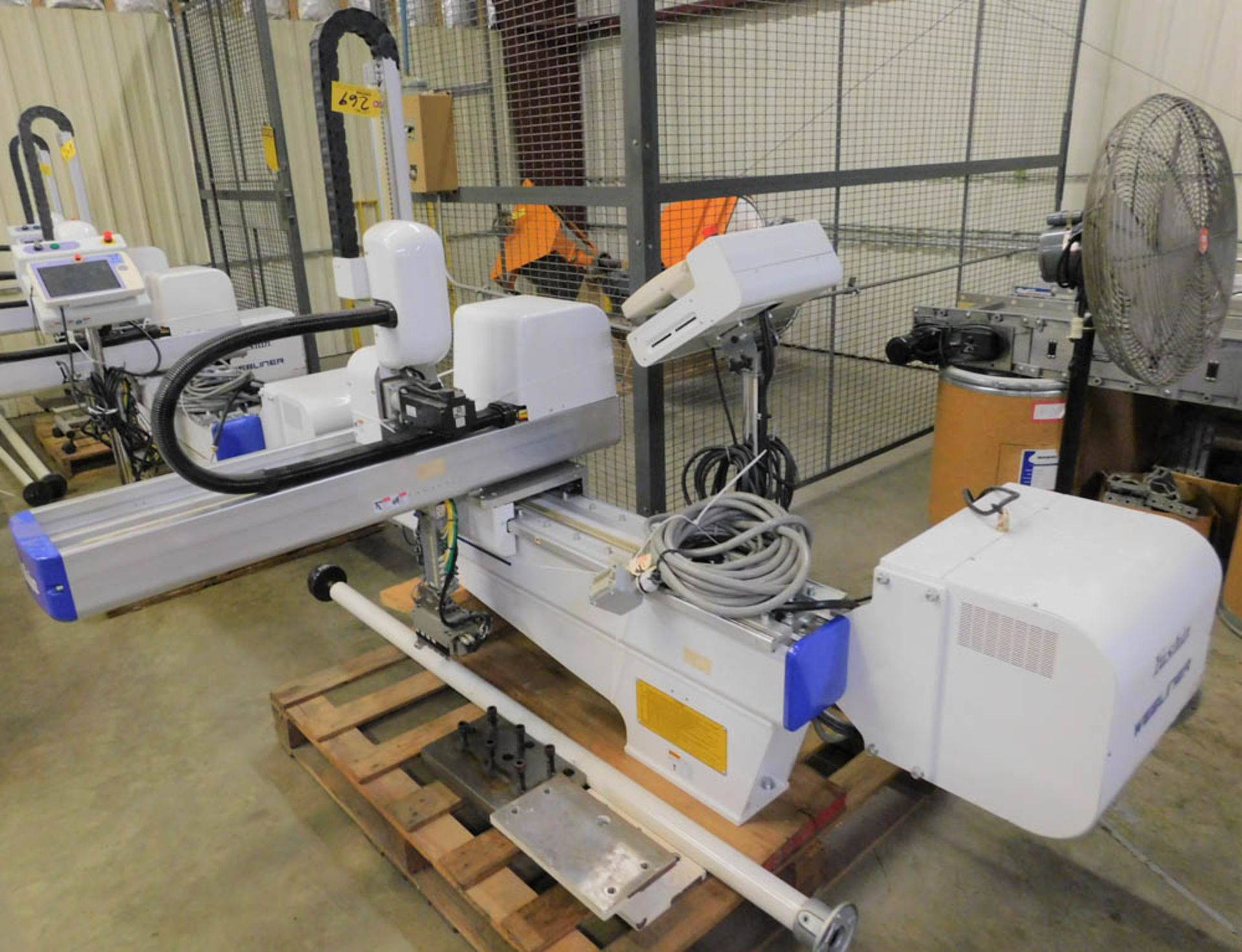 YUSHIN WEBLINER MDL. RA-A-100S PICK & PLACE ROBOT, 707#, 200V, .11CFM, S/N: 3403534001 (2006)