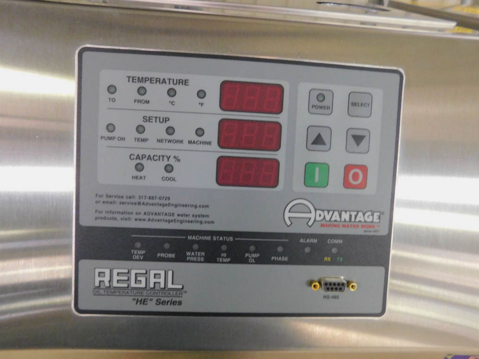 ADVANTAGE MDL. RK-1230HCM-41D3 OIL TEMPERATURE CONTROLLER, (2010) - Image 2 of 2