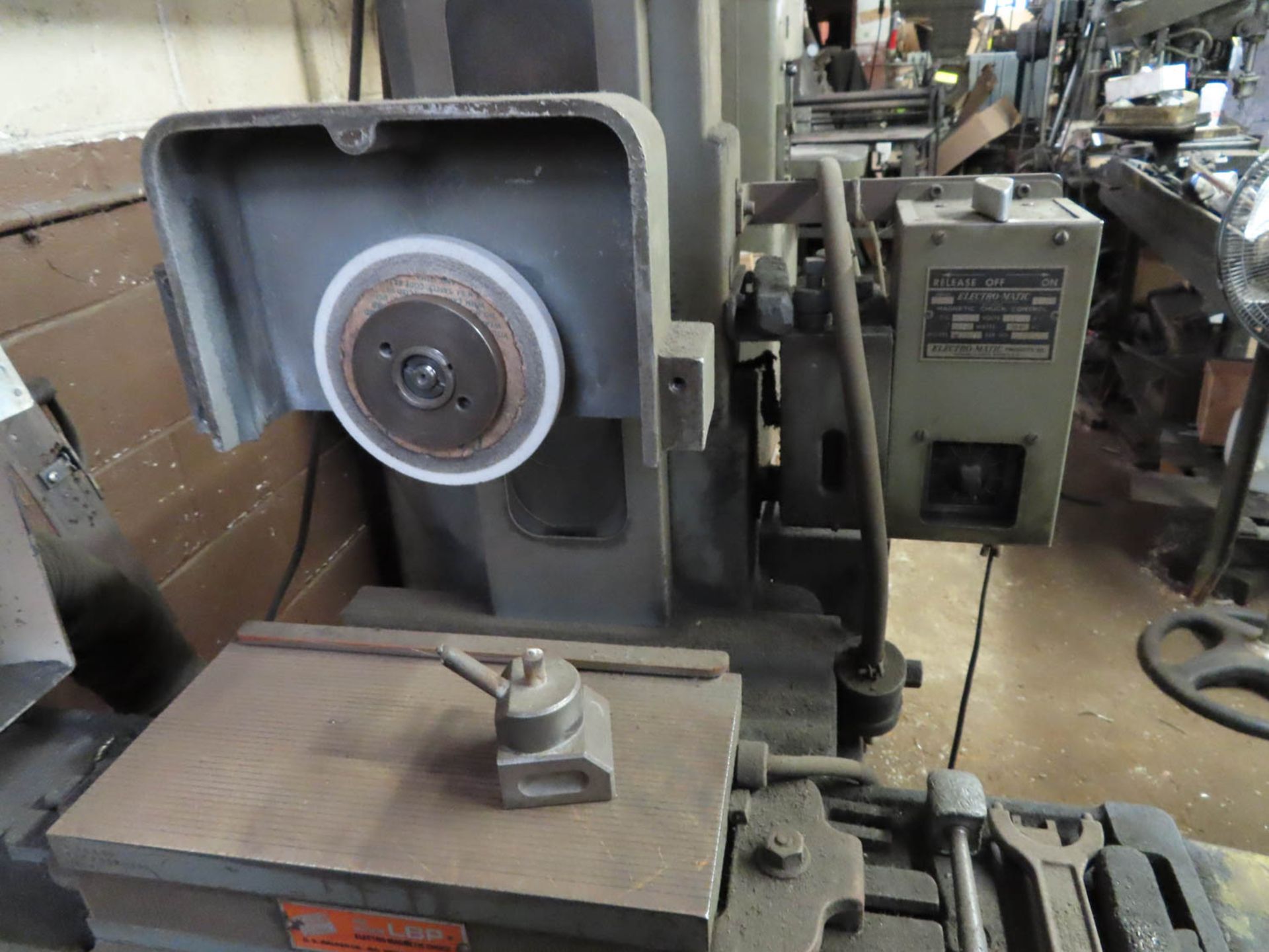 BOYAR SCHULTZ MDL. H-612 6" X 12" HAND FEED SURFACE GRINDER, LBP ELECTROMAGNETIC CHUCK, DIRECT DRIVE - Image 2 of 2