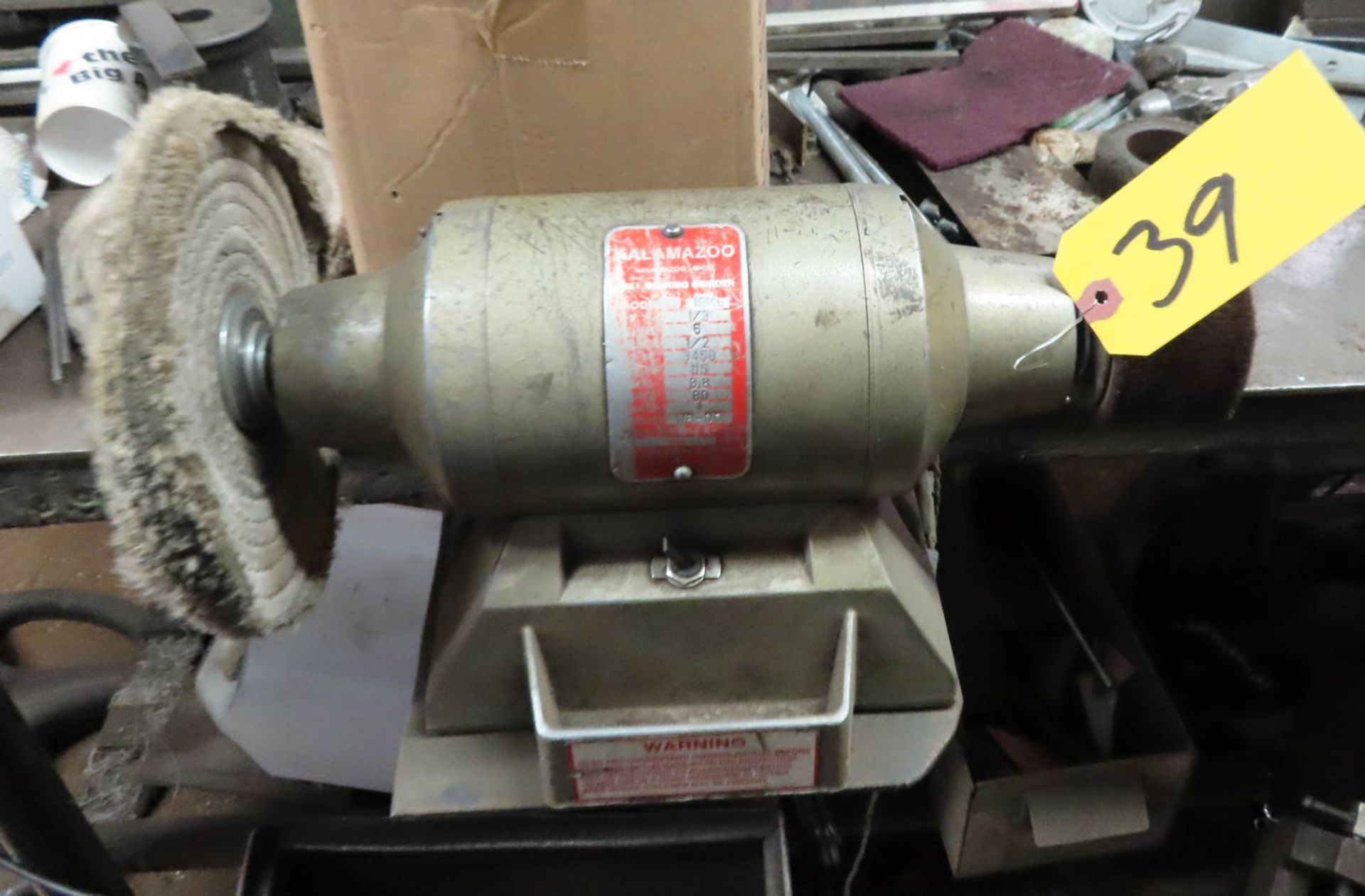 KALAMAZOO 1/3HP DOUBLE END POLISHER