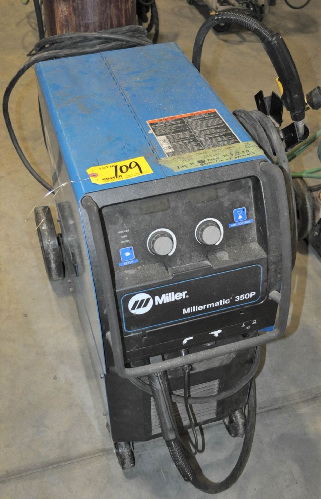 MILLER MILLERMATIC 350P 350-AMP WIRE FEED WELDER, S/N: MG343029N