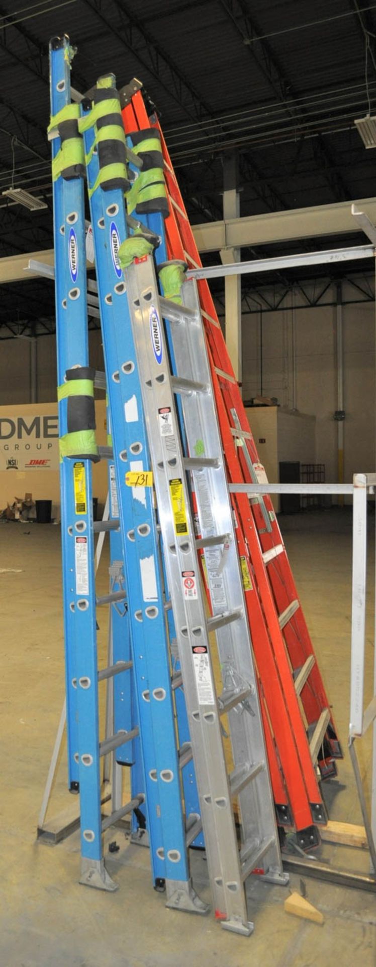 [3] ASSORTED EXTENSION LADDERS